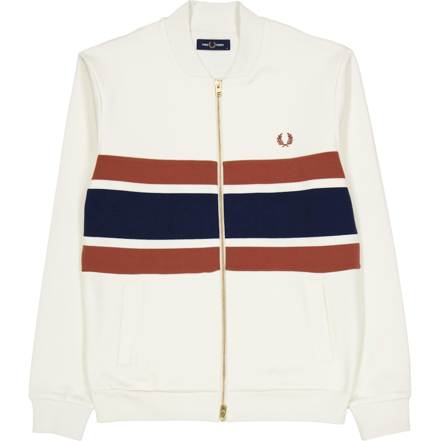 Panelled Zip Sweatshir Light Ecru