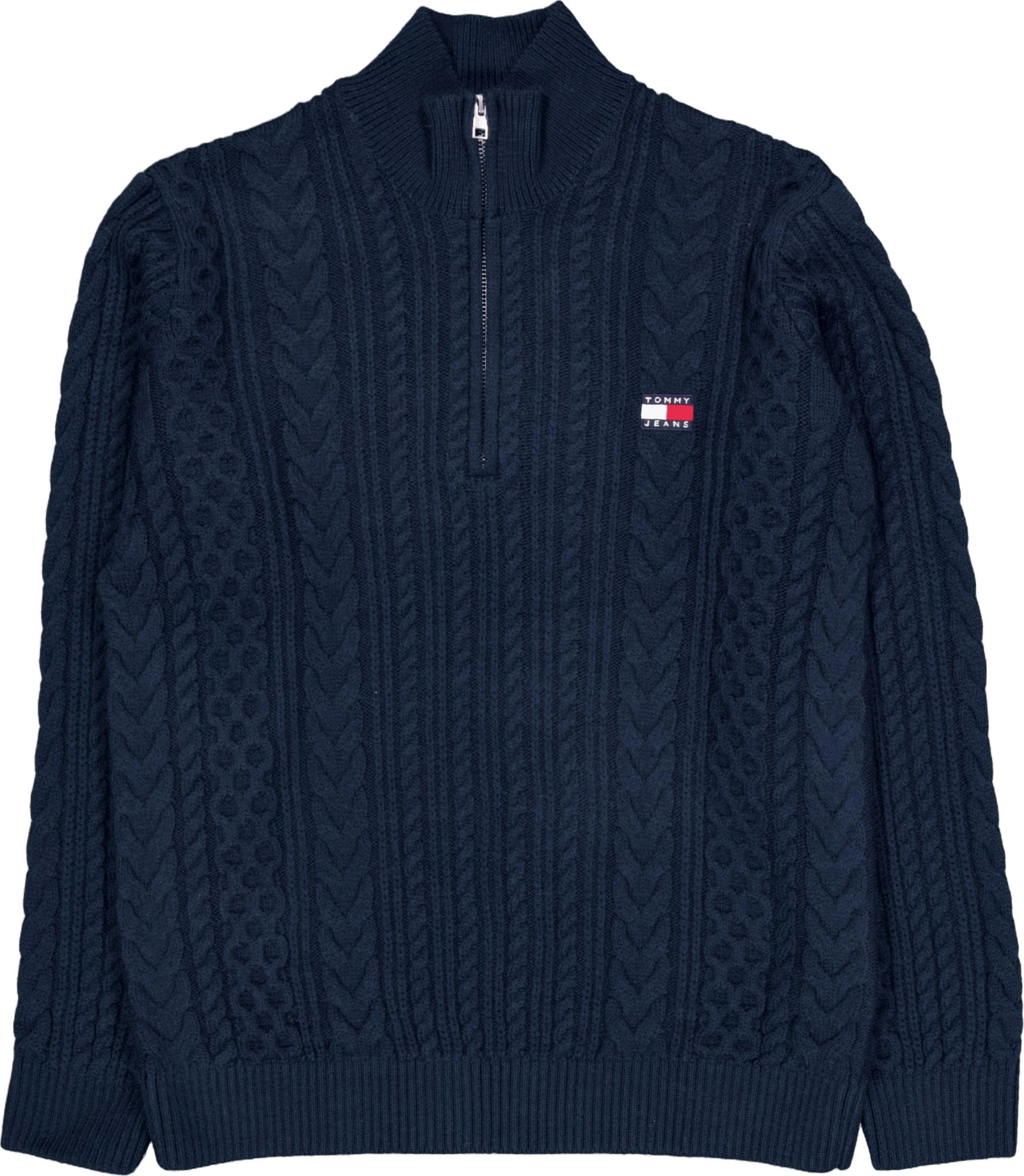 Tjm Reg Cable S Flag 1/4 Zip Dark Night Navy