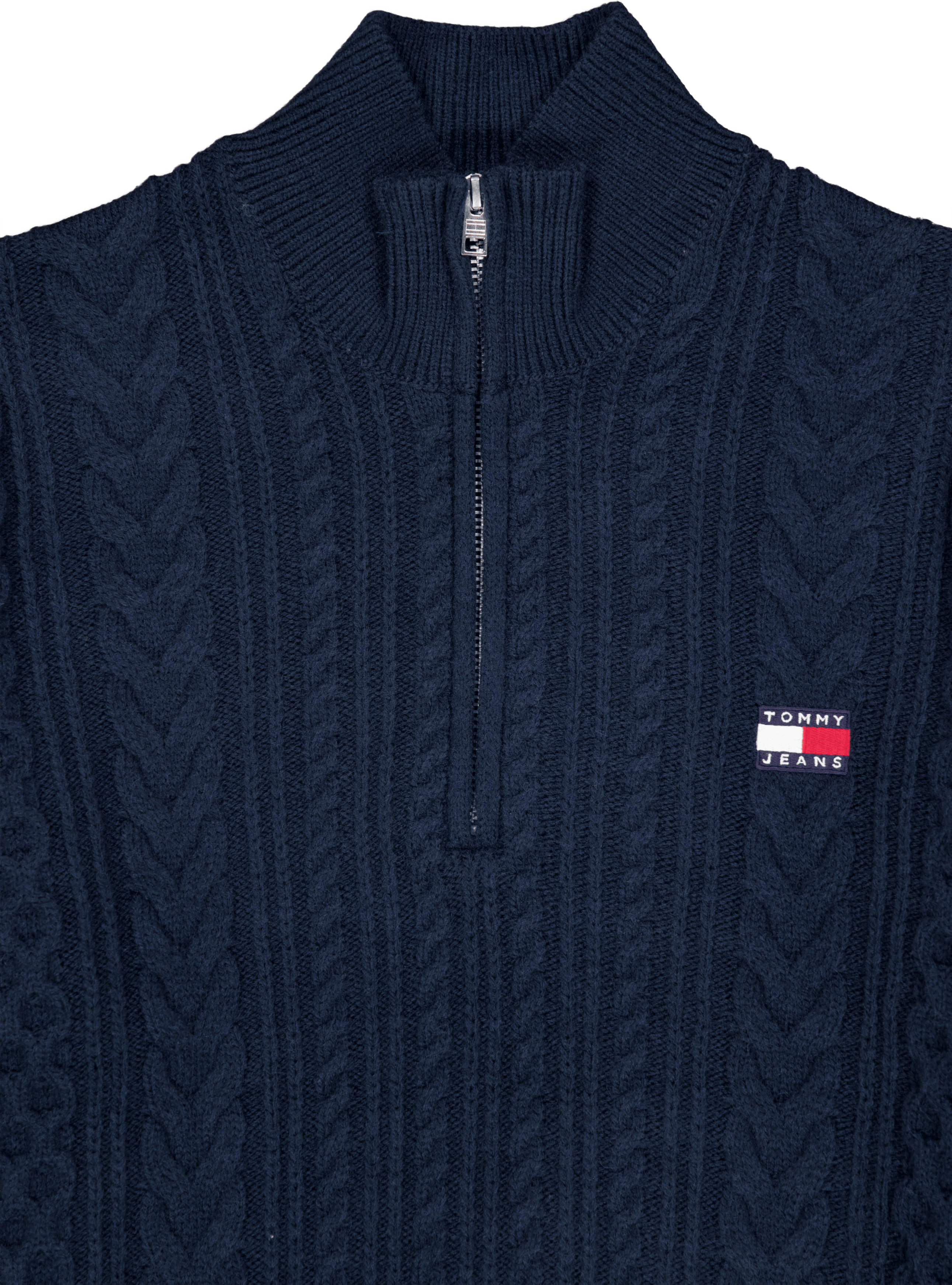 Tjm Reg Cable S Flag 1/4 Zip Dark Night Navy - Bild 3