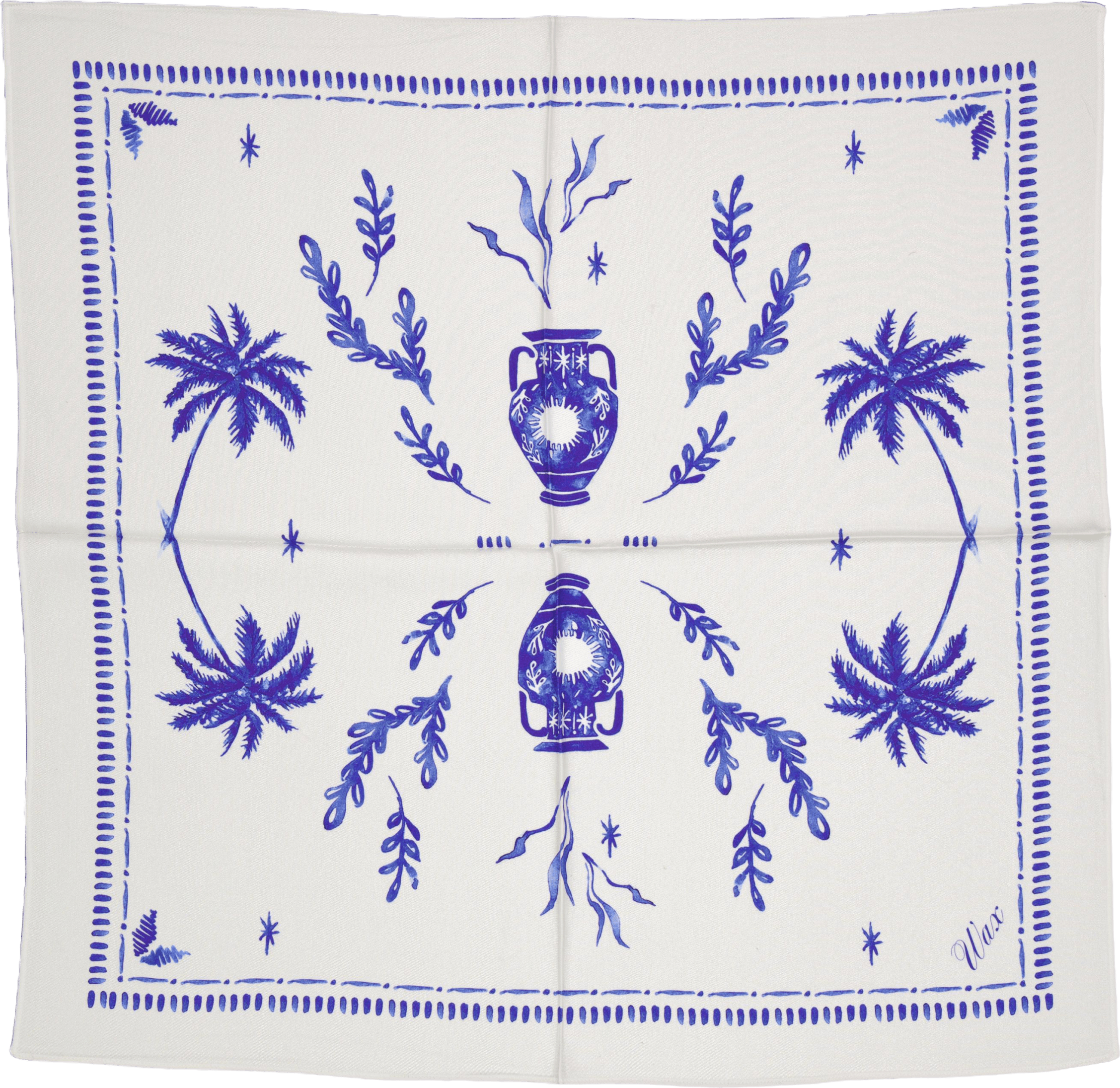 Neck Scarf White / Blue, Male, Utstyr, annet tilbehør, Blå, ONESIZE