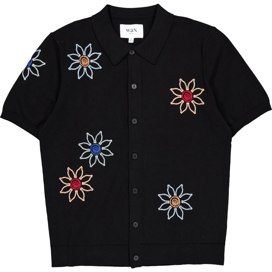 Tellaro Ss Shirt Black / Multi