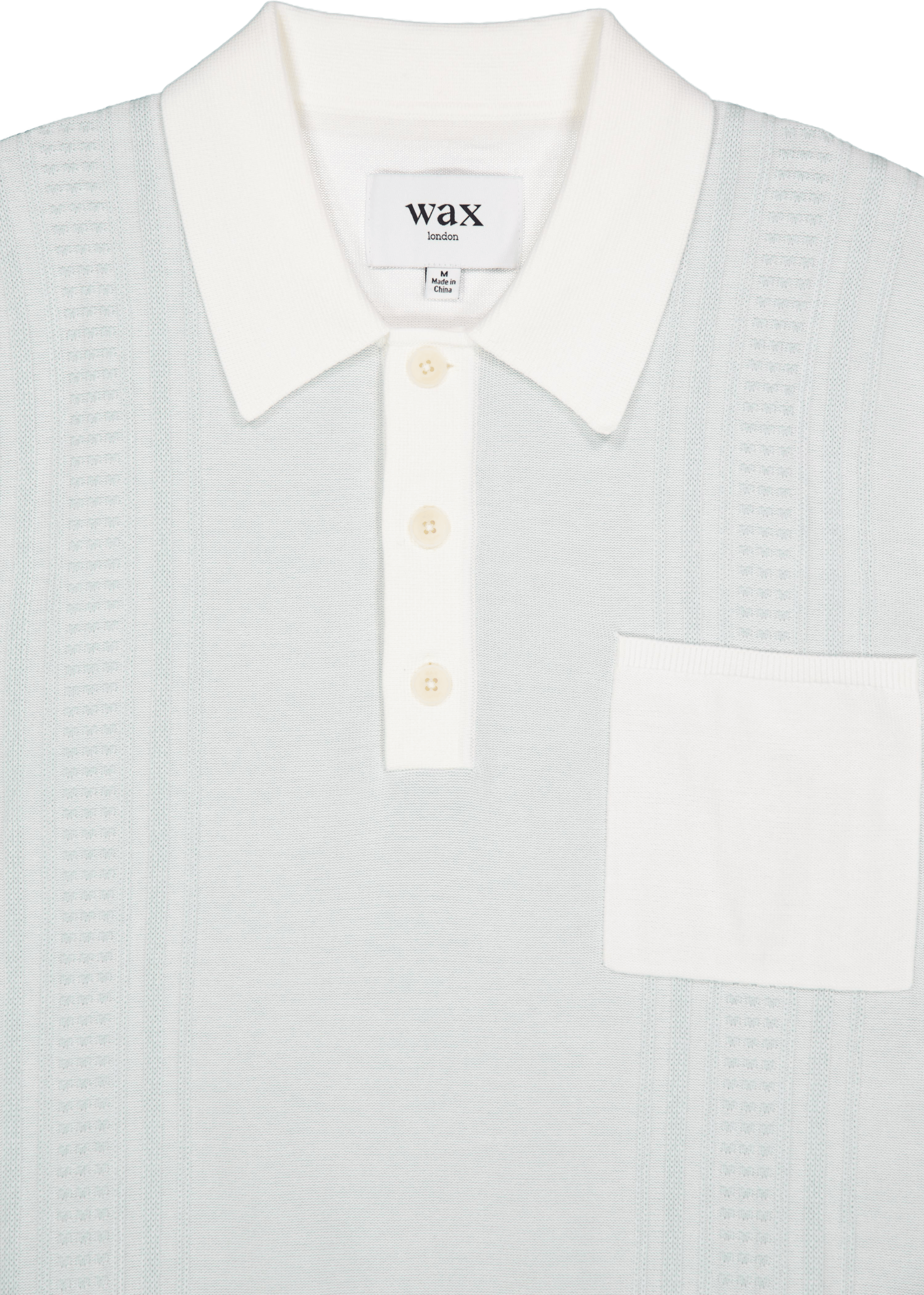 Turin Pocket Polo Pale Blue / Ecru - Bild 3