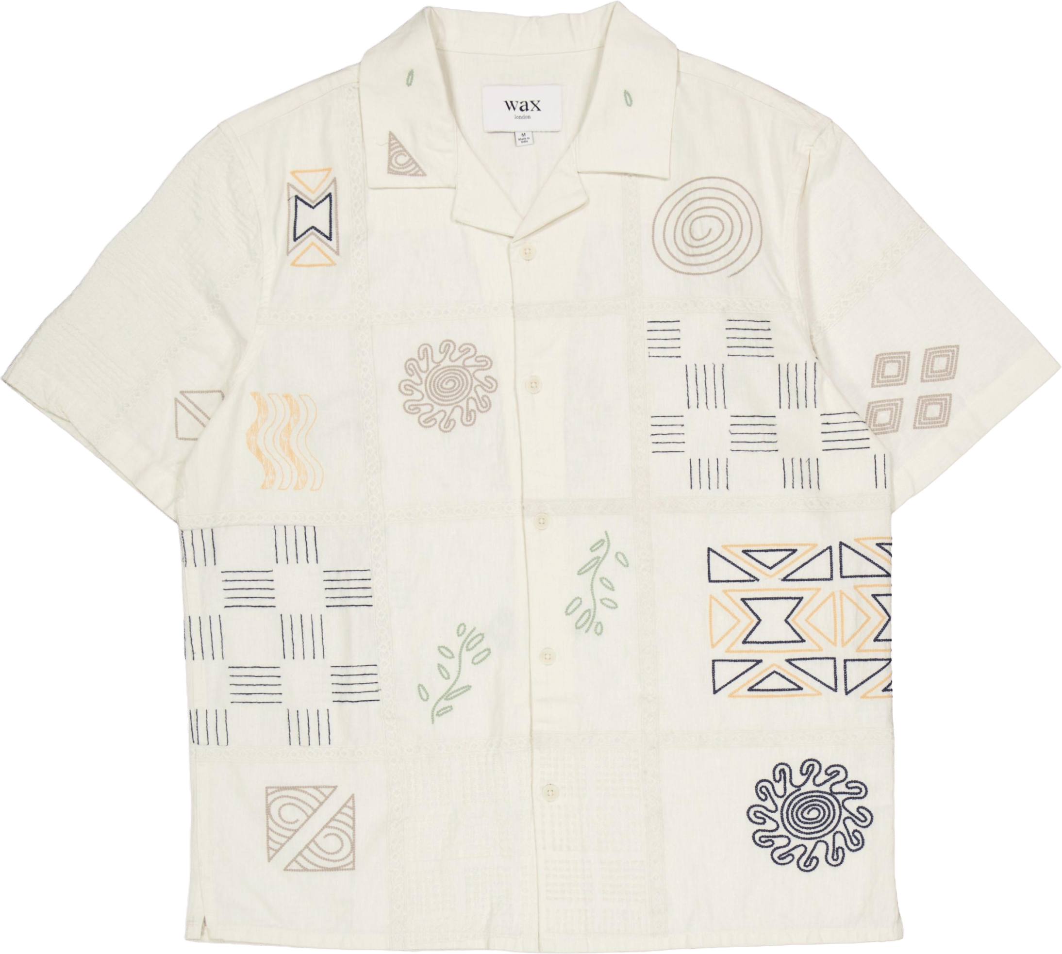 Didcot Ss Shirt Ecru / Multi