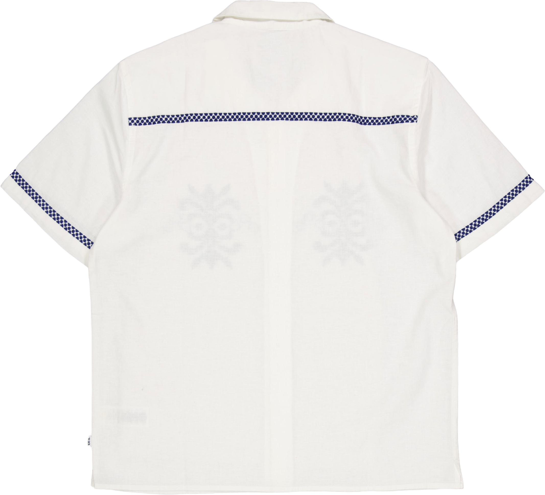 Didcot Ss Shirt Ecru / Blue - Bild 2