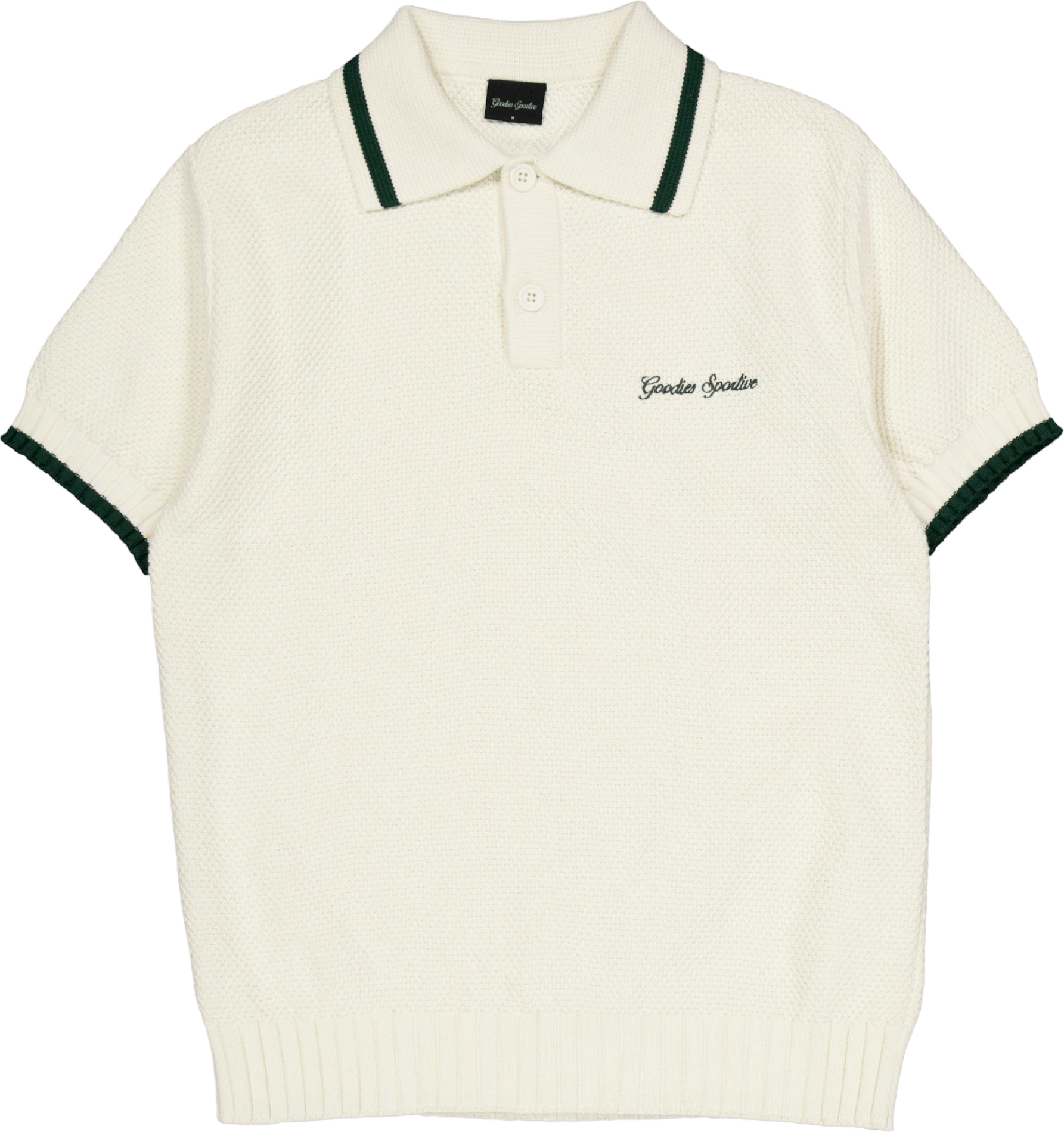 Contrast Polo Ecru/green