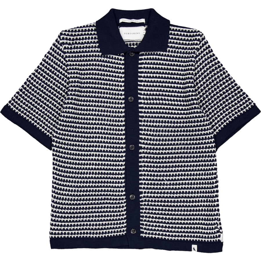 Island Crochet Shirt Navy