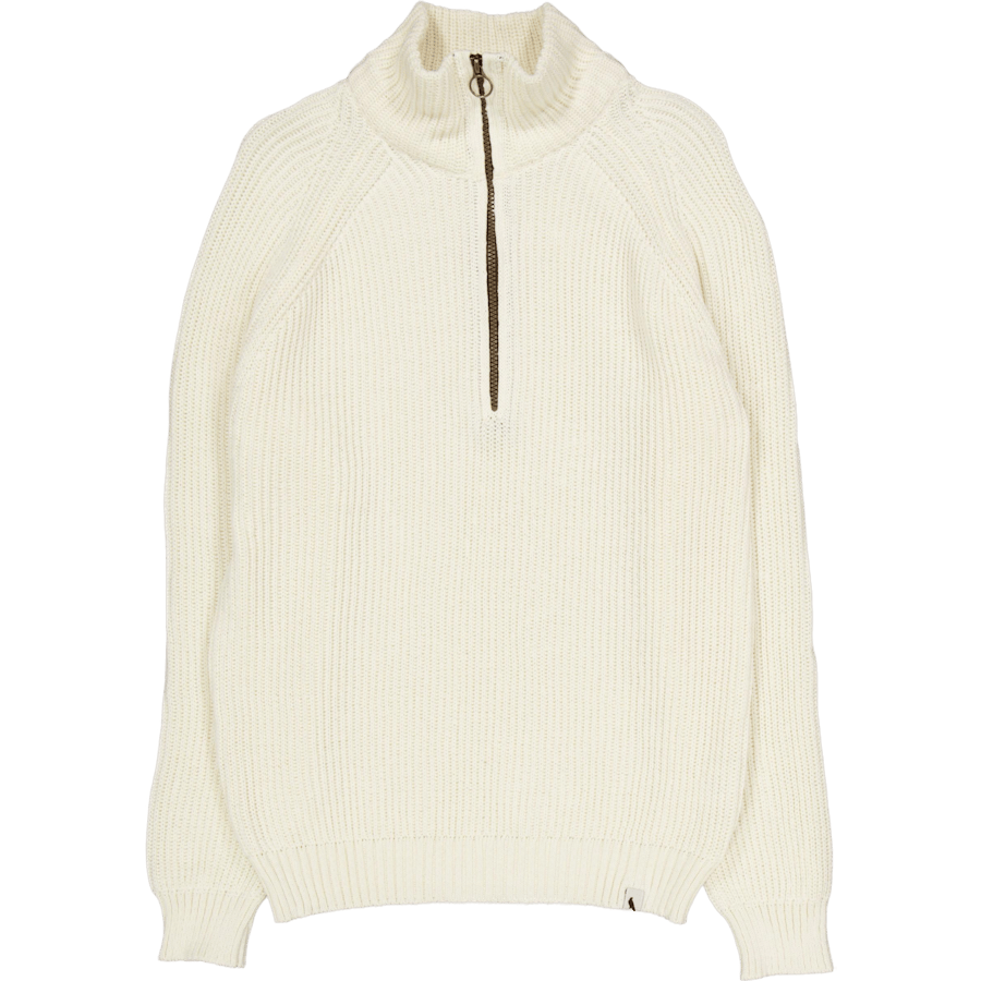 Felix Quarter Zip Jumper White