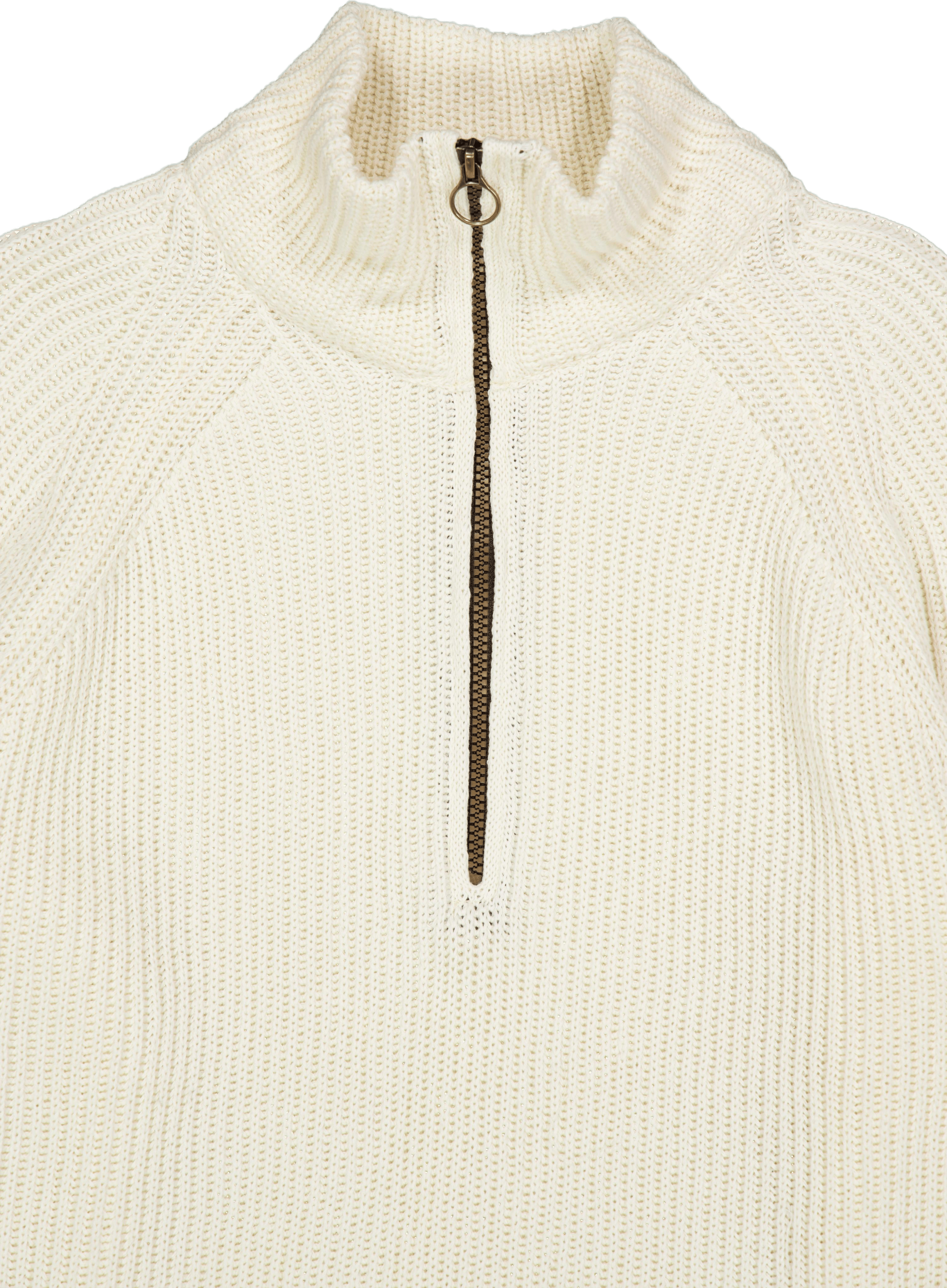 Felix Quarter Zip Jumper White - Bild 3