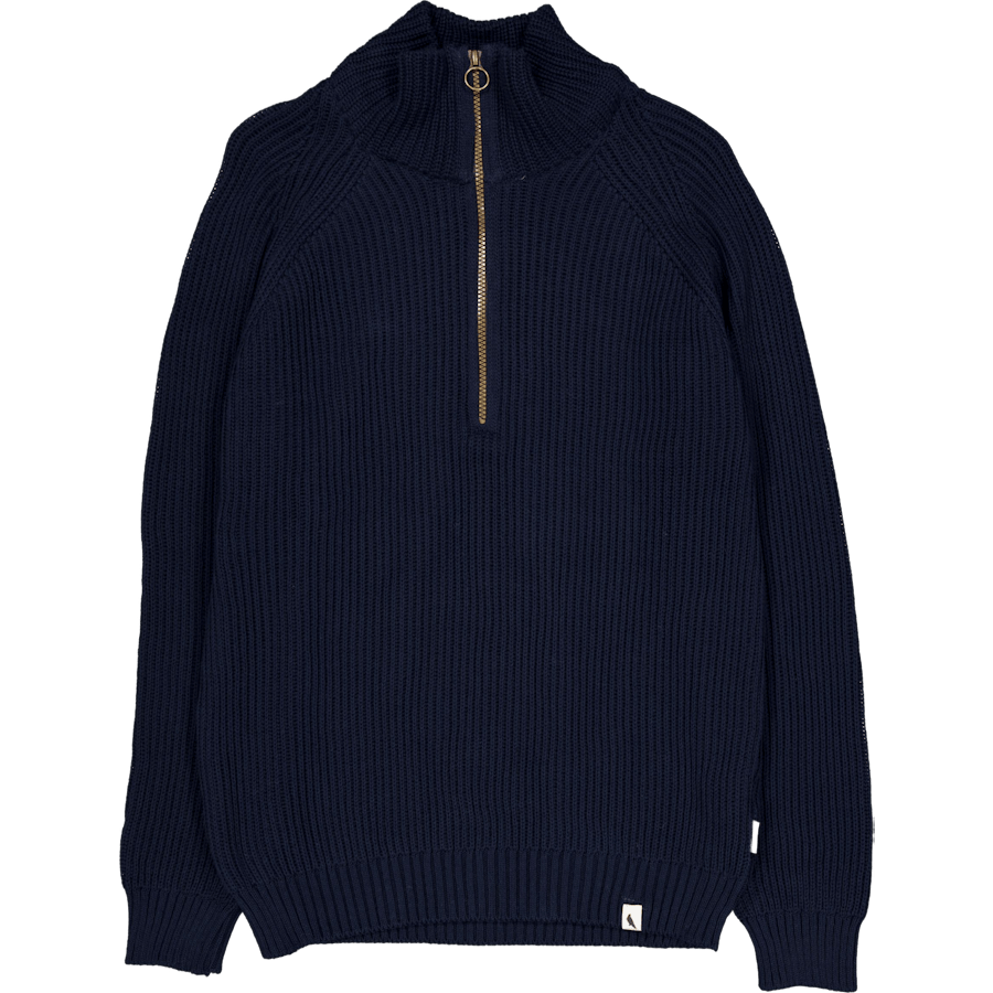 Felix Quarter Zip Jumper Navy