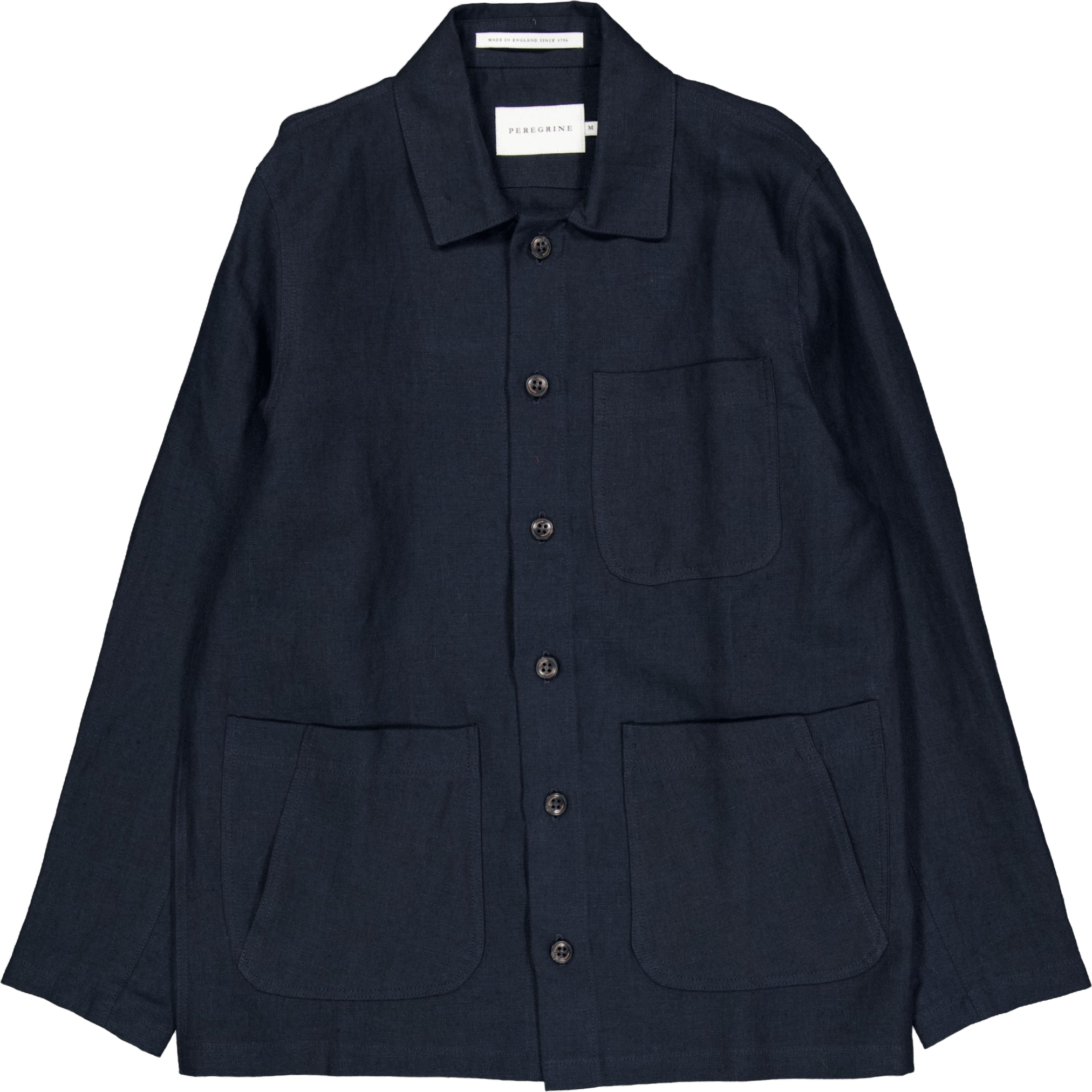 Grange Linen Shacket Navy