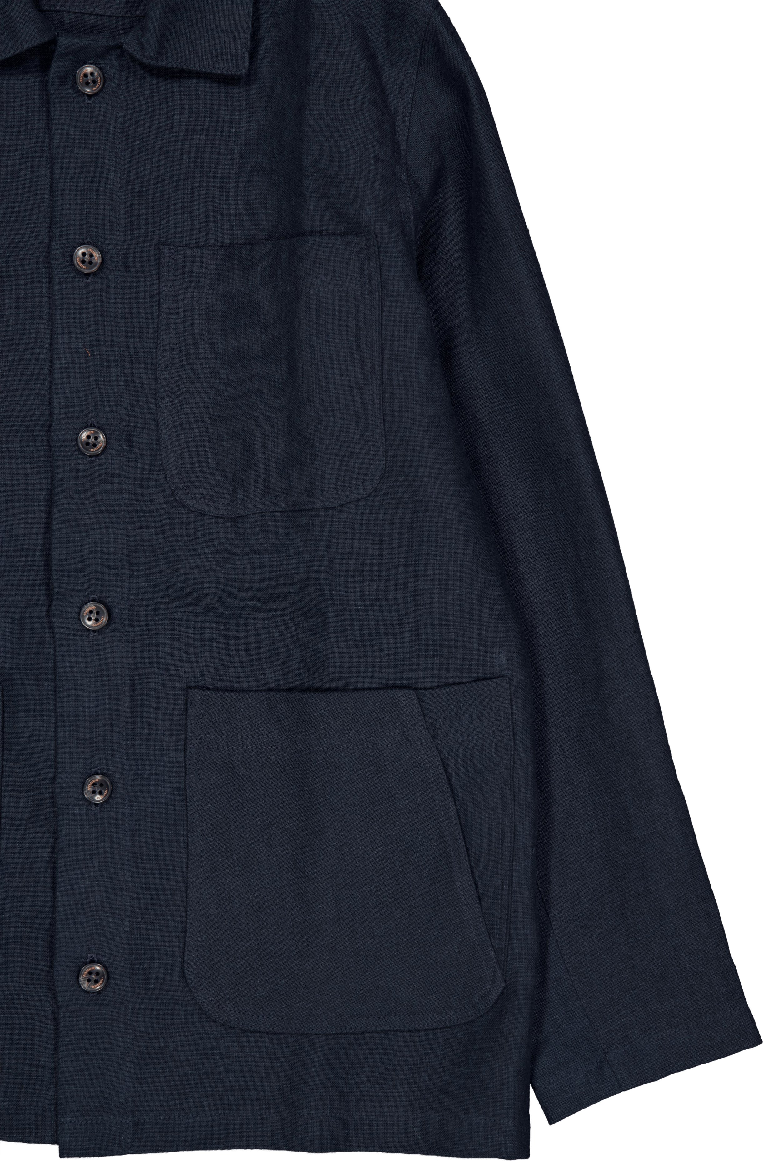 Grange Linen Shacket Navy - Bild 4