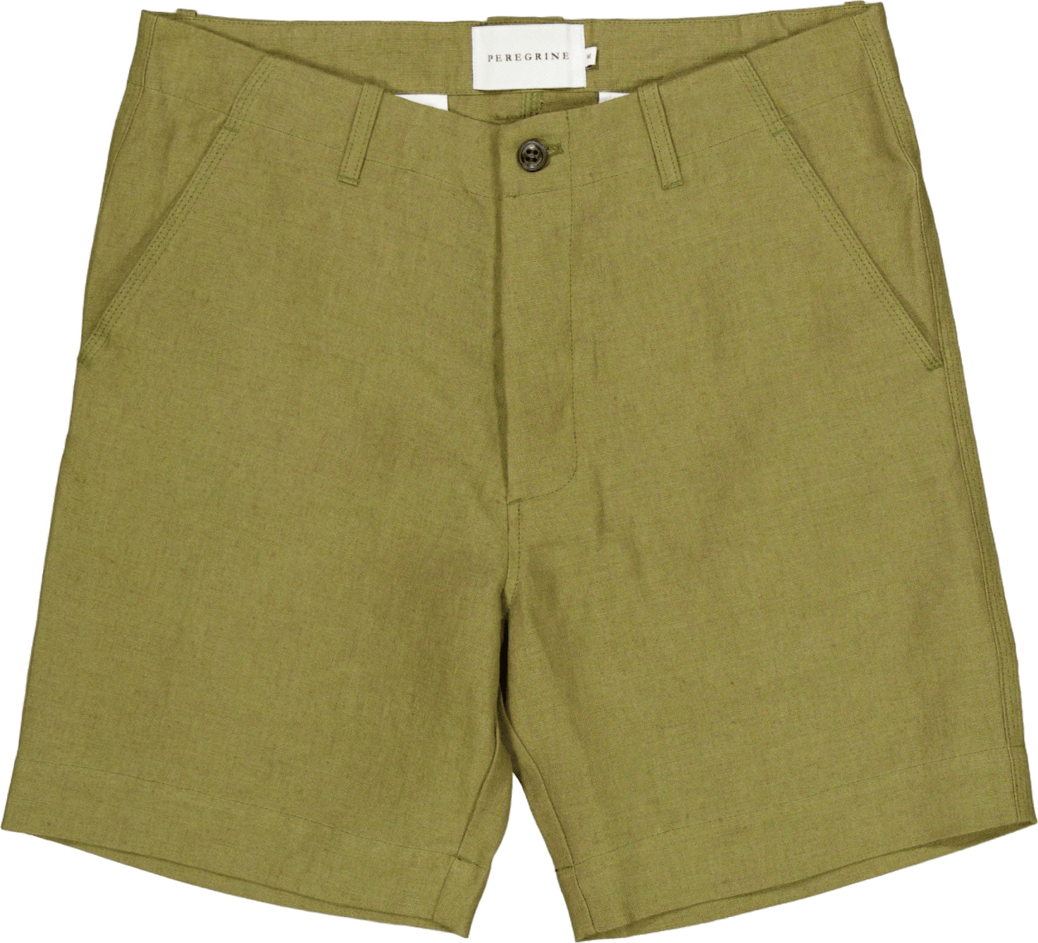 Grange Linen Shorts Moss