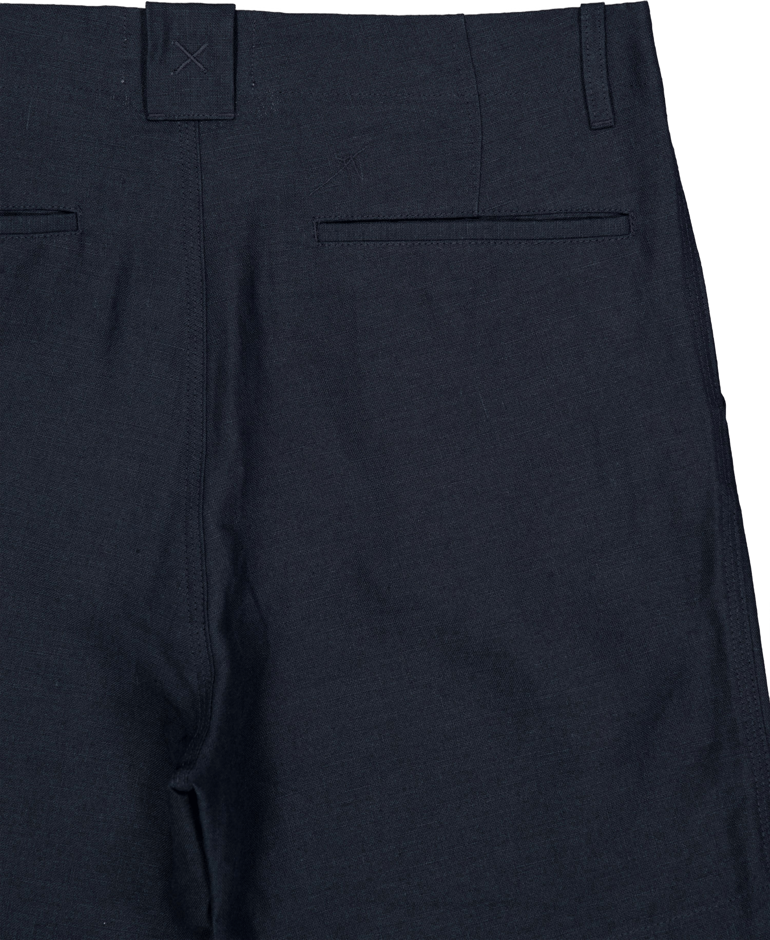 Grange Linen Shorts Navy - Bild 4