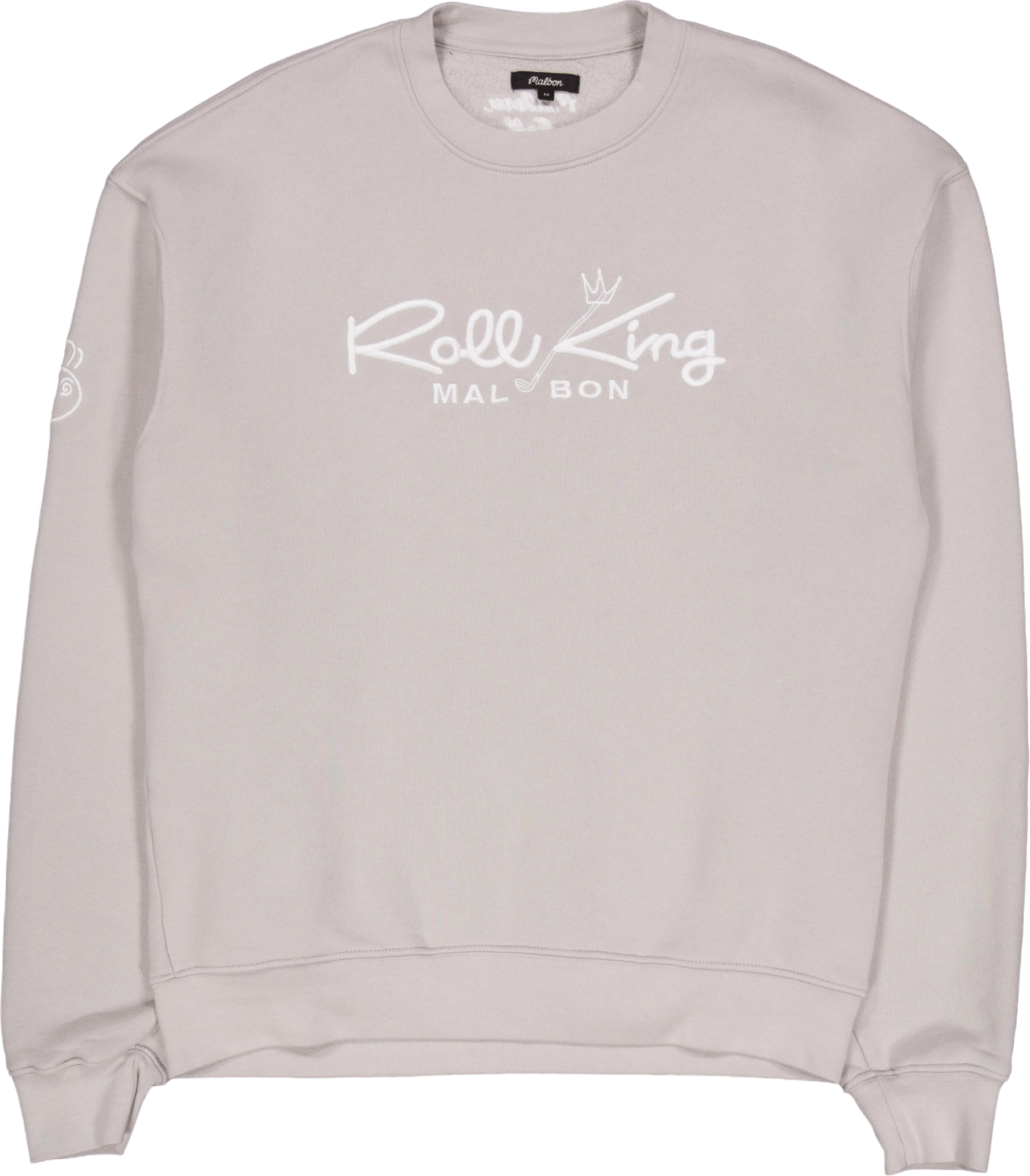 Roll King Crew Fleece Steel, Male, Kleding, hoodies en sweatshirts, Beige, M