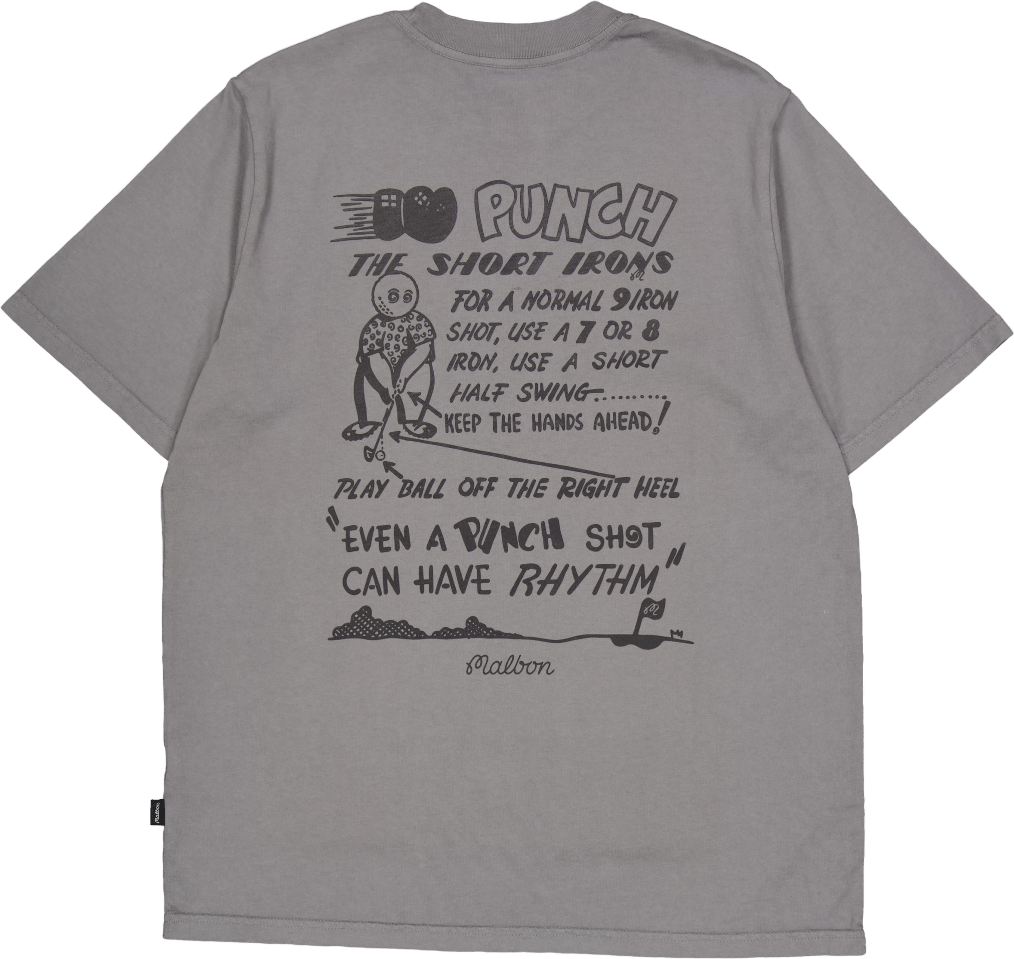 Punch Shot Ss T-shirt Charcoal Grey - Bild 2