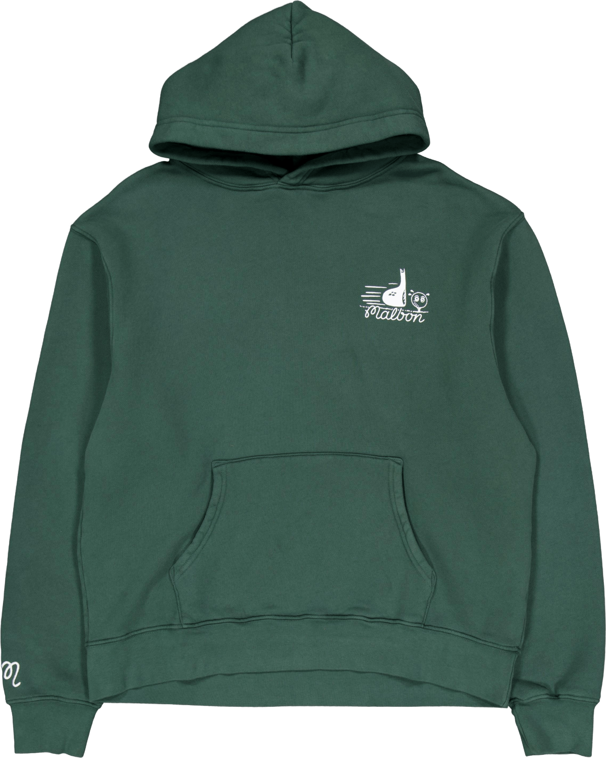 Follow Thru Hoodie Malbon Green, Male, Vêtements, sweats à capuche et pulls molletonnés, Vert, L