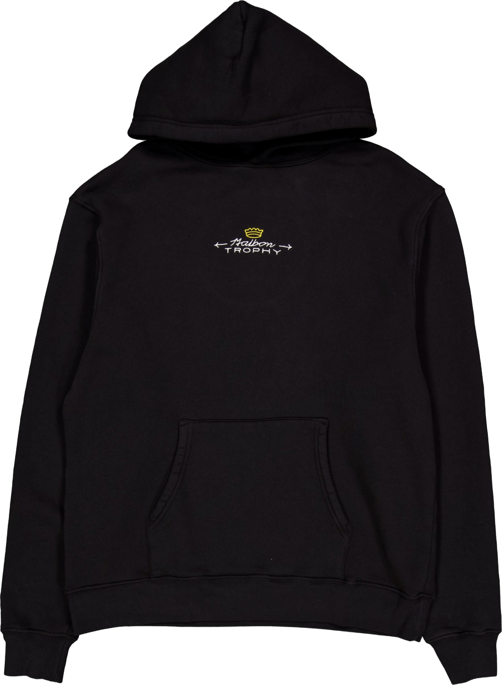 Malbon Trophy Hoodie Black, Male, Kleding, hoodies en sweatshirts, Zwart, M