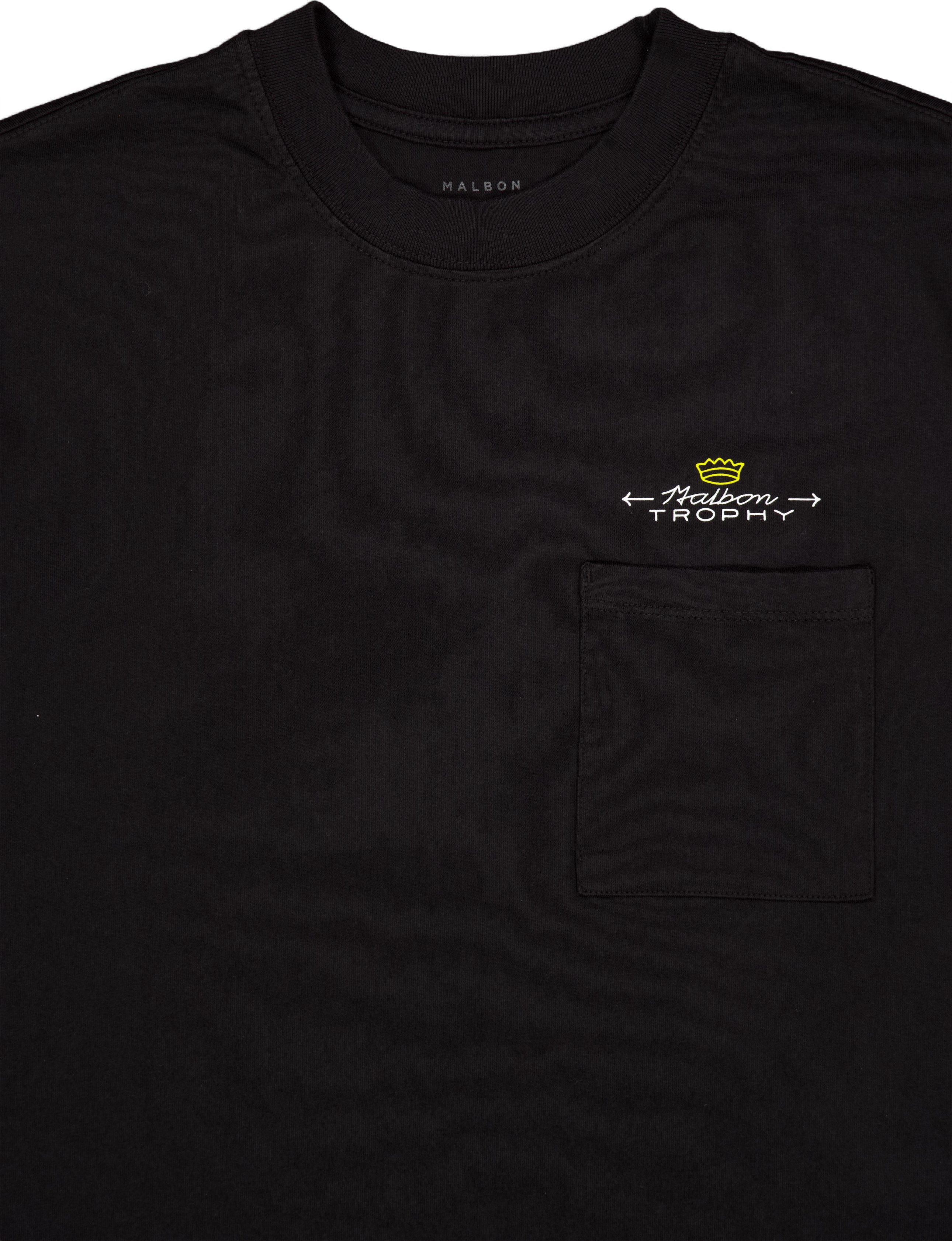 Malbon Trophy Pocket T-shirt Black - Bild 3