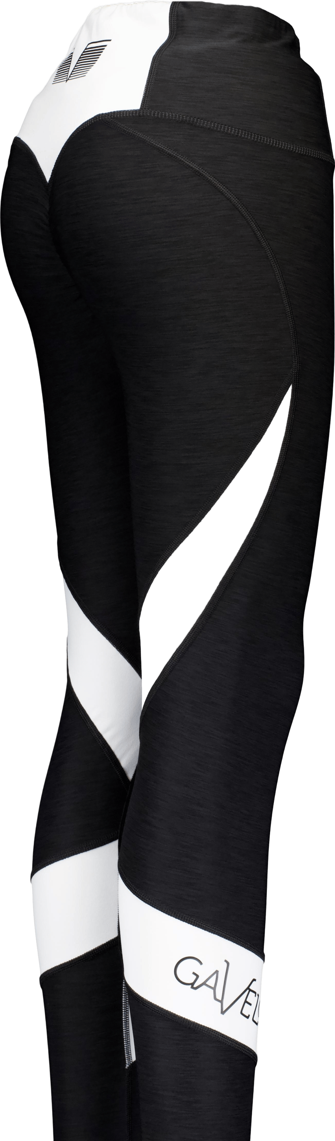 Black & White Swirl Tights Black - Bild 3