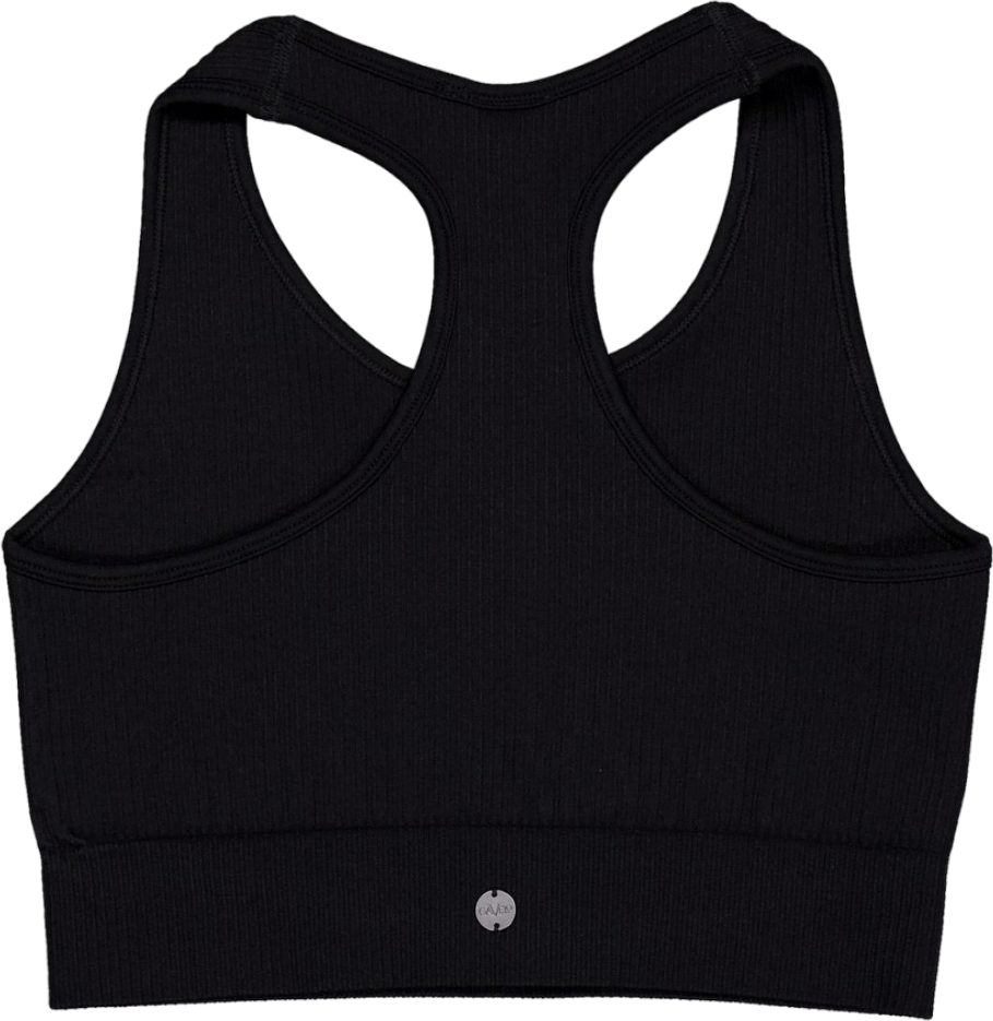 Ribbed Seamless Sport Bra Black - Bild 2