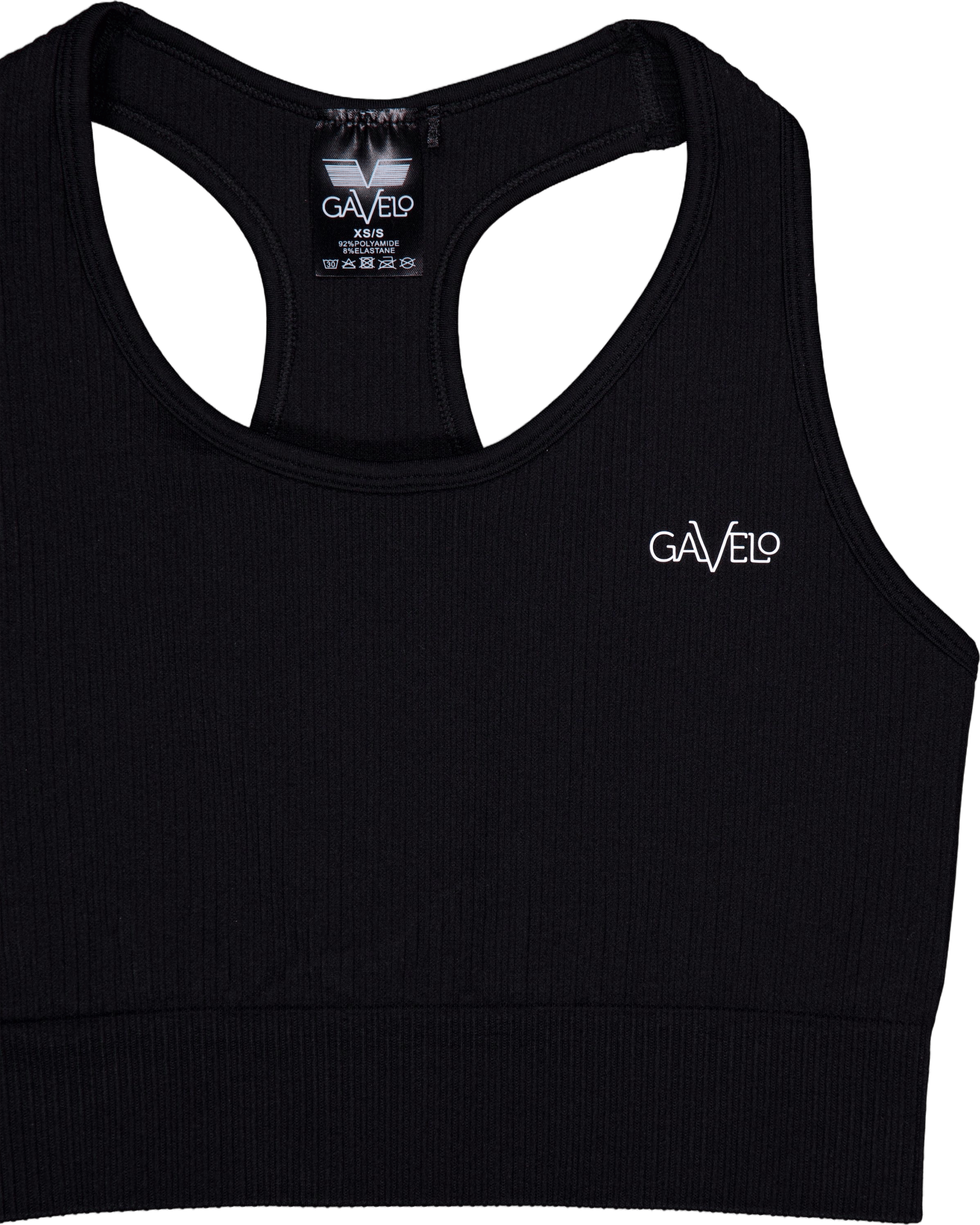 Ribbed Seamless Sport Bra Black - Bild 3