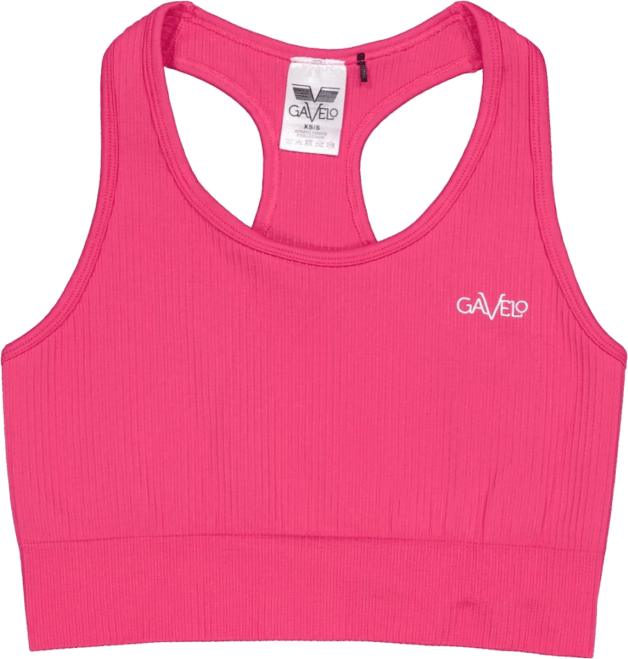 Ribbed Seamless Sport Bra Black