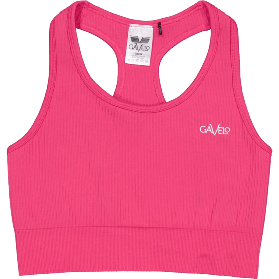 Ribbed Seamless Sport Bra Black