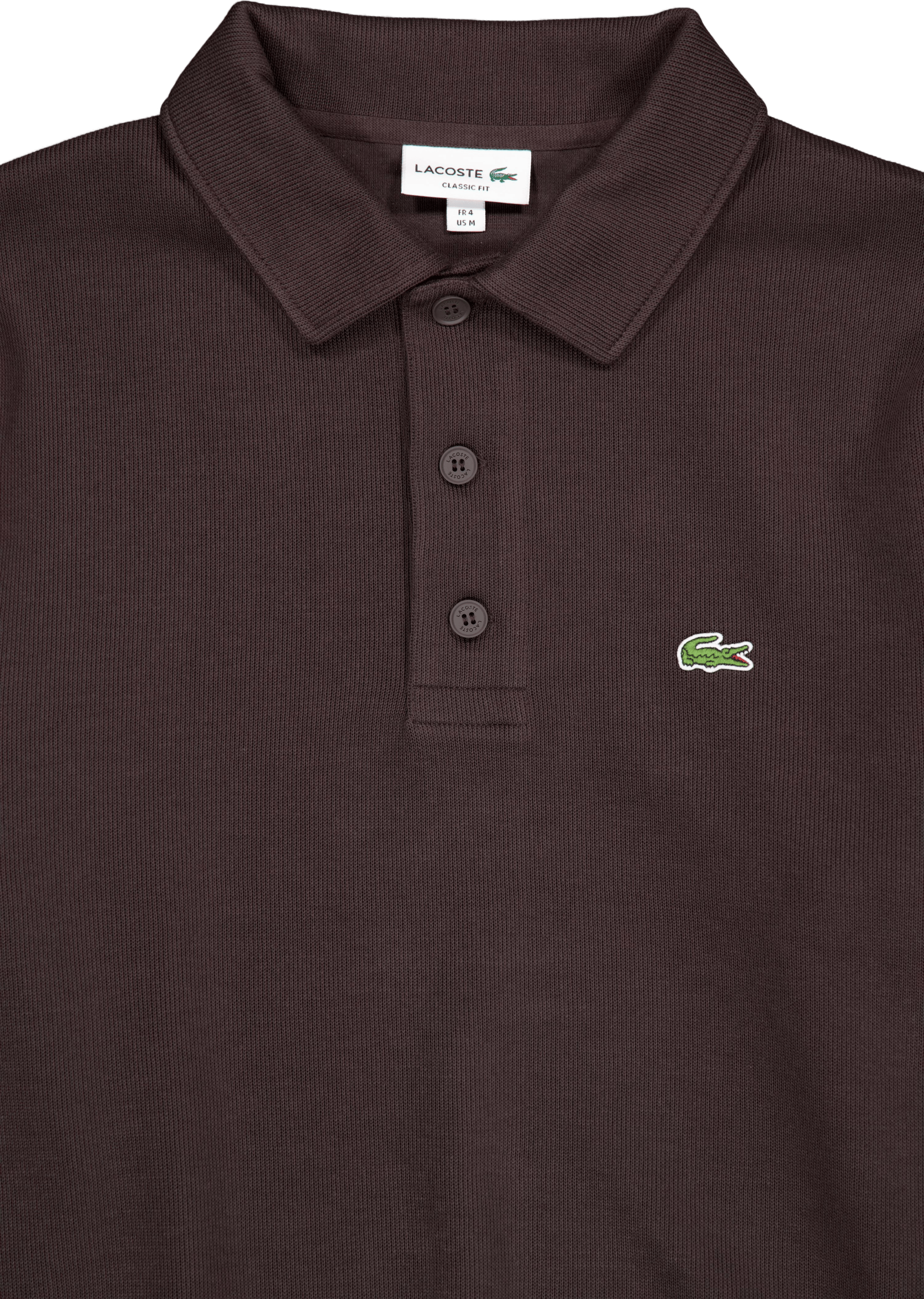 Ribbed Cotton Polo Collar Swea Brown Skb - Bild 3