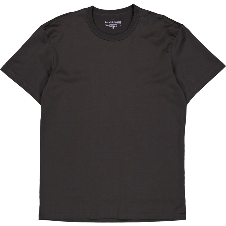 Crew-neck Pima Charcoal