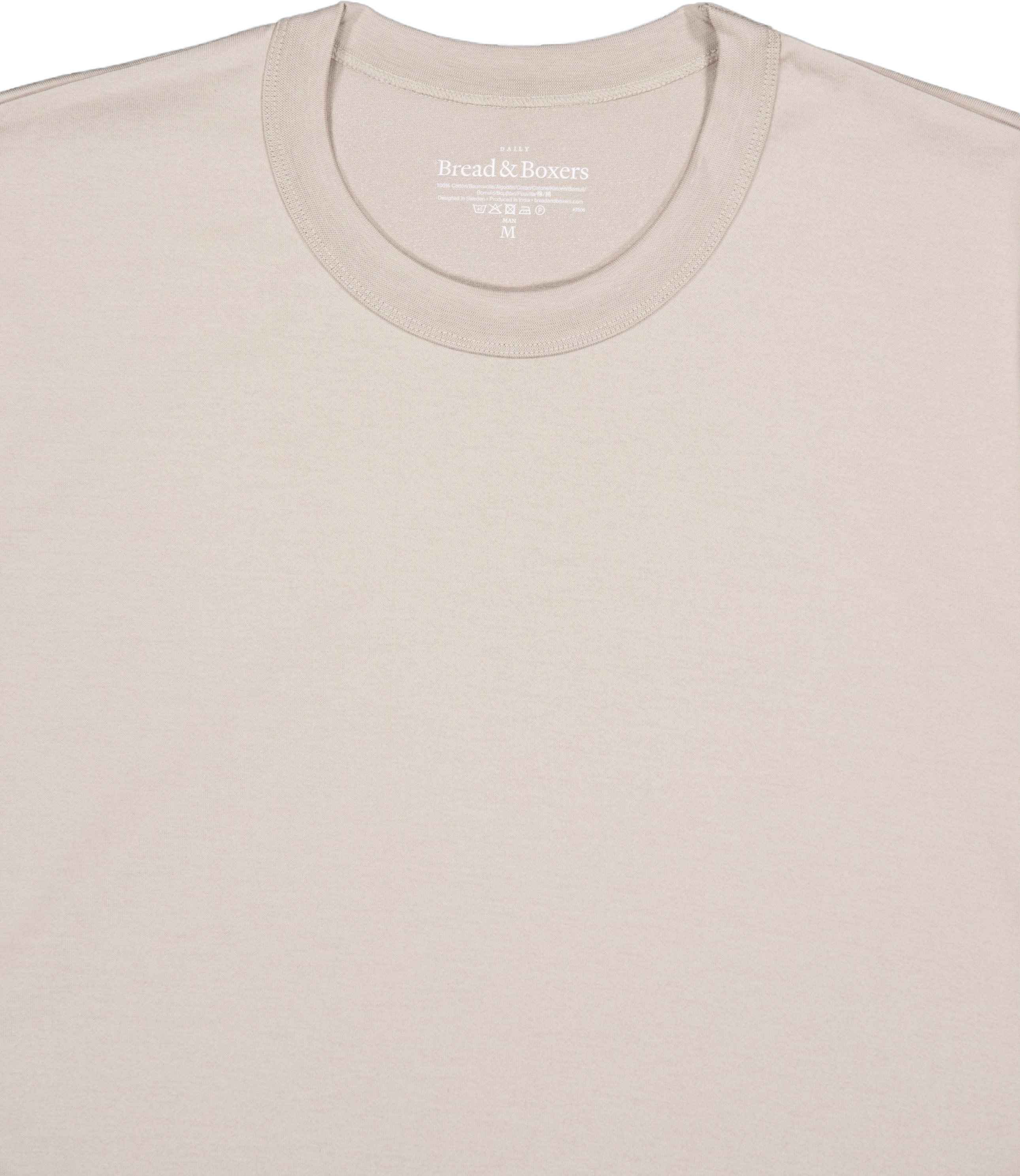 Crew-neck Pima Greige - Bild 3