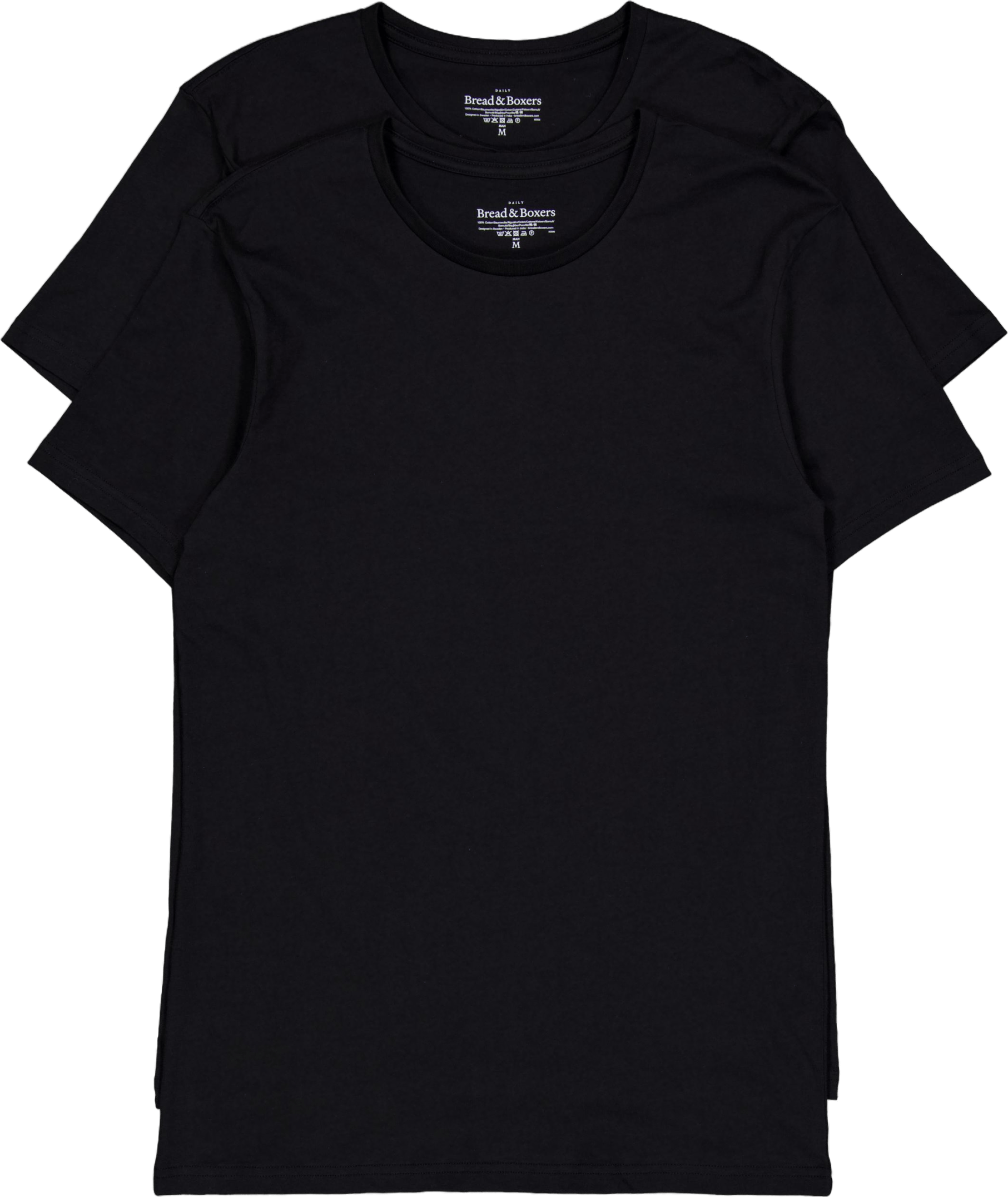 Crew-neck Lightweight Cotton 2 Black