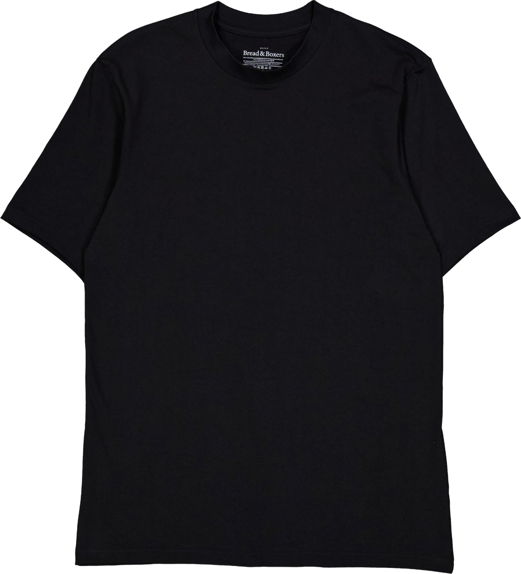 High Neck Tee Black