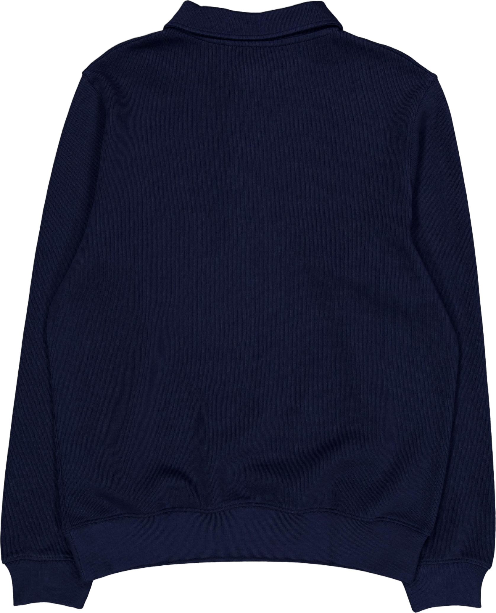 Ribbed Cotton Polo Collar Swea Navy Blue - Bild 2