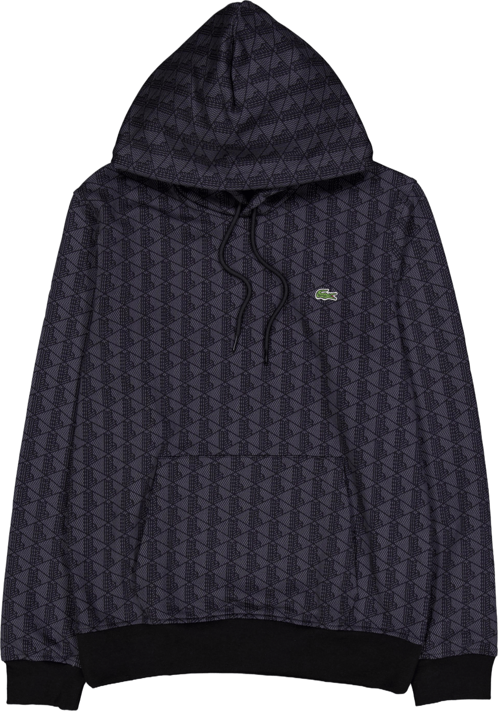 Monogram Fleece Hoodie Graphite Sombre/black