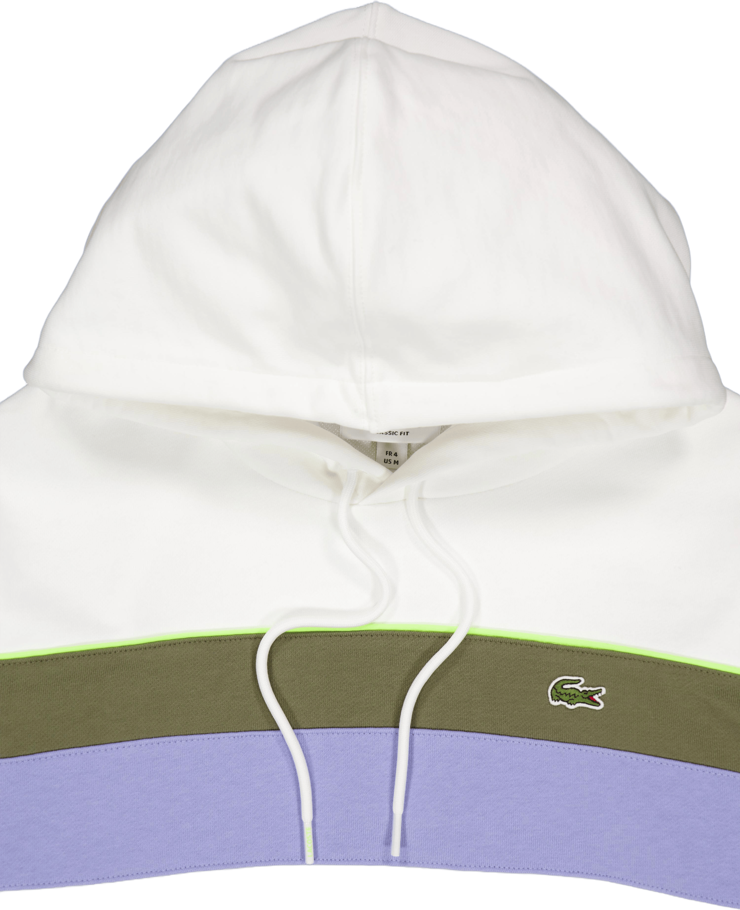 Colour-block Fleece Hoodie Flour/olive-delphinium - Bild 3