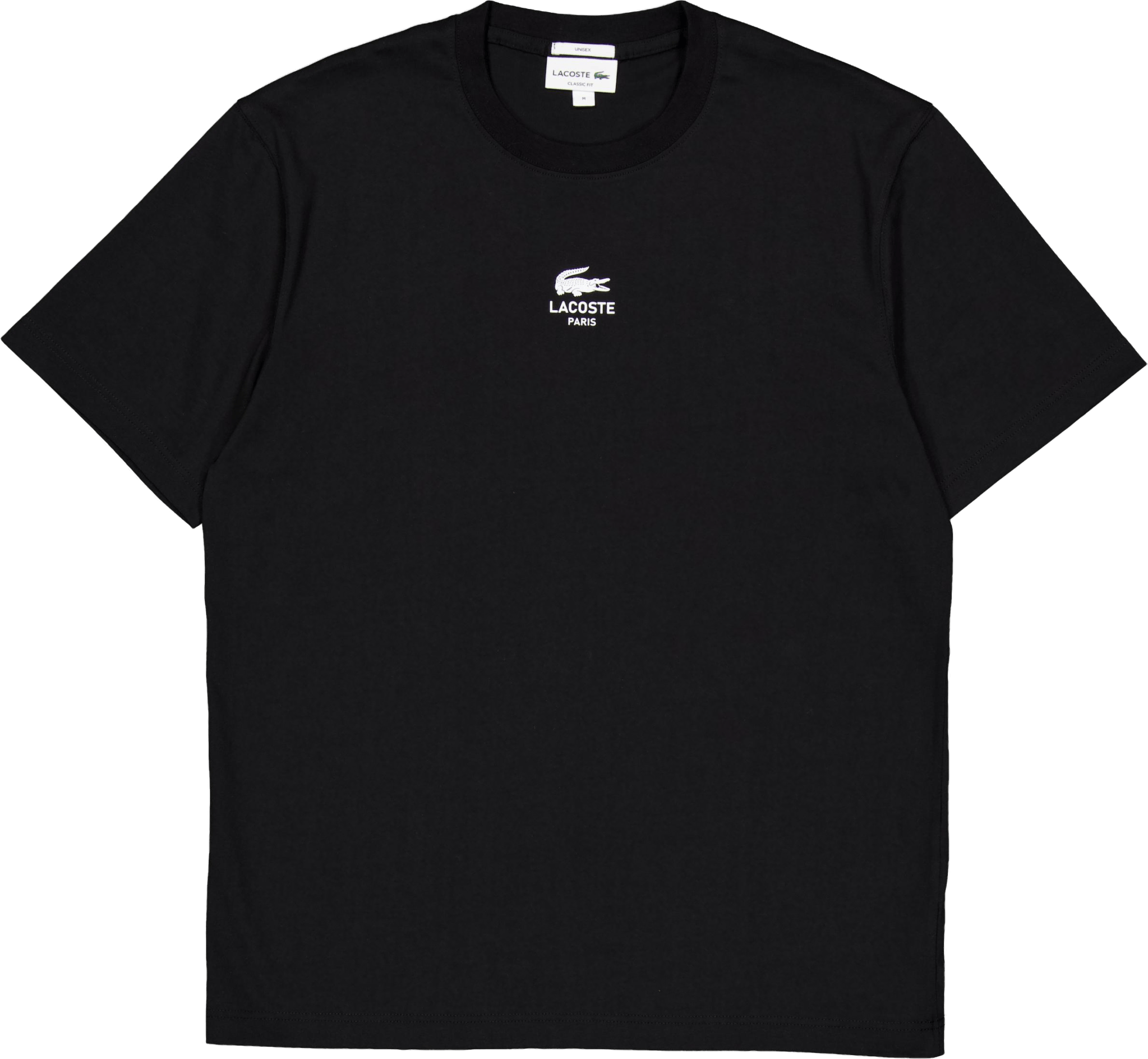 Signature Print Cotton T-shirt Black