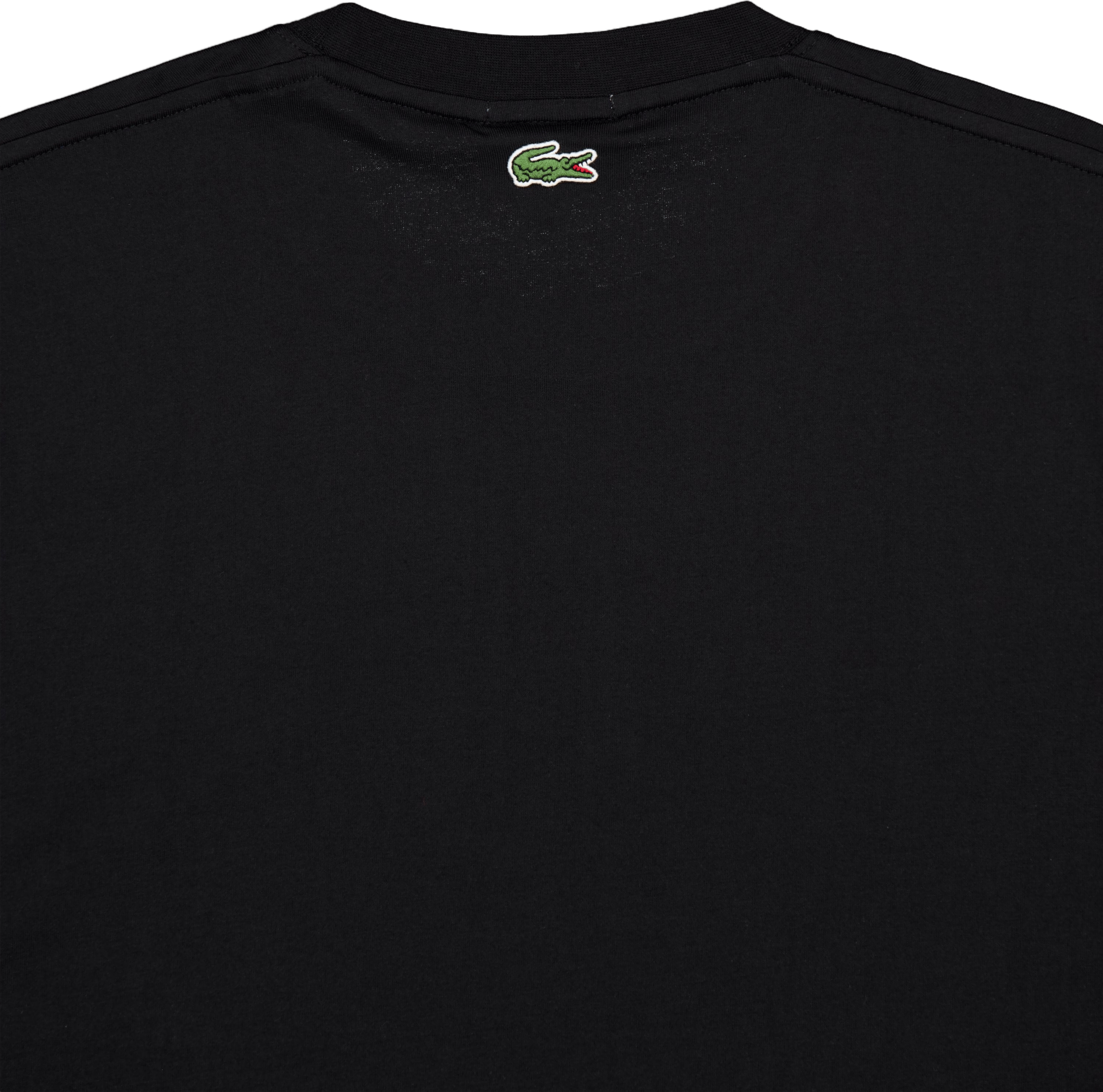 Signature Print Cotton T-shirt Black - Bild 4