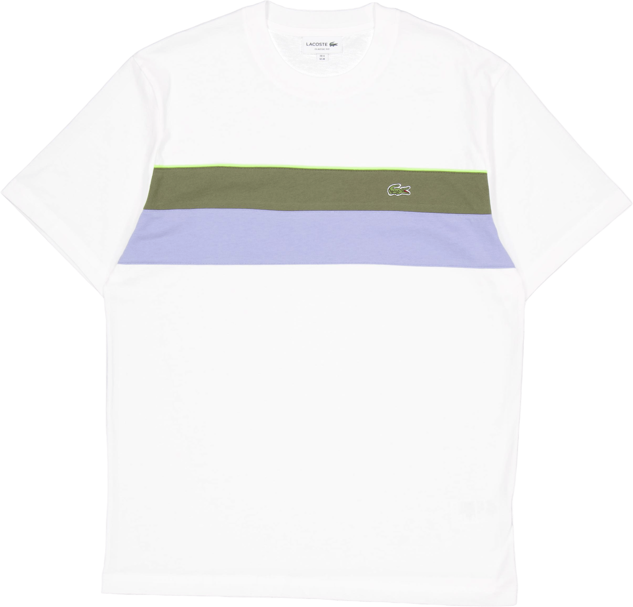 Jersey Colour-block T-shirt Flour/olive-delphinium