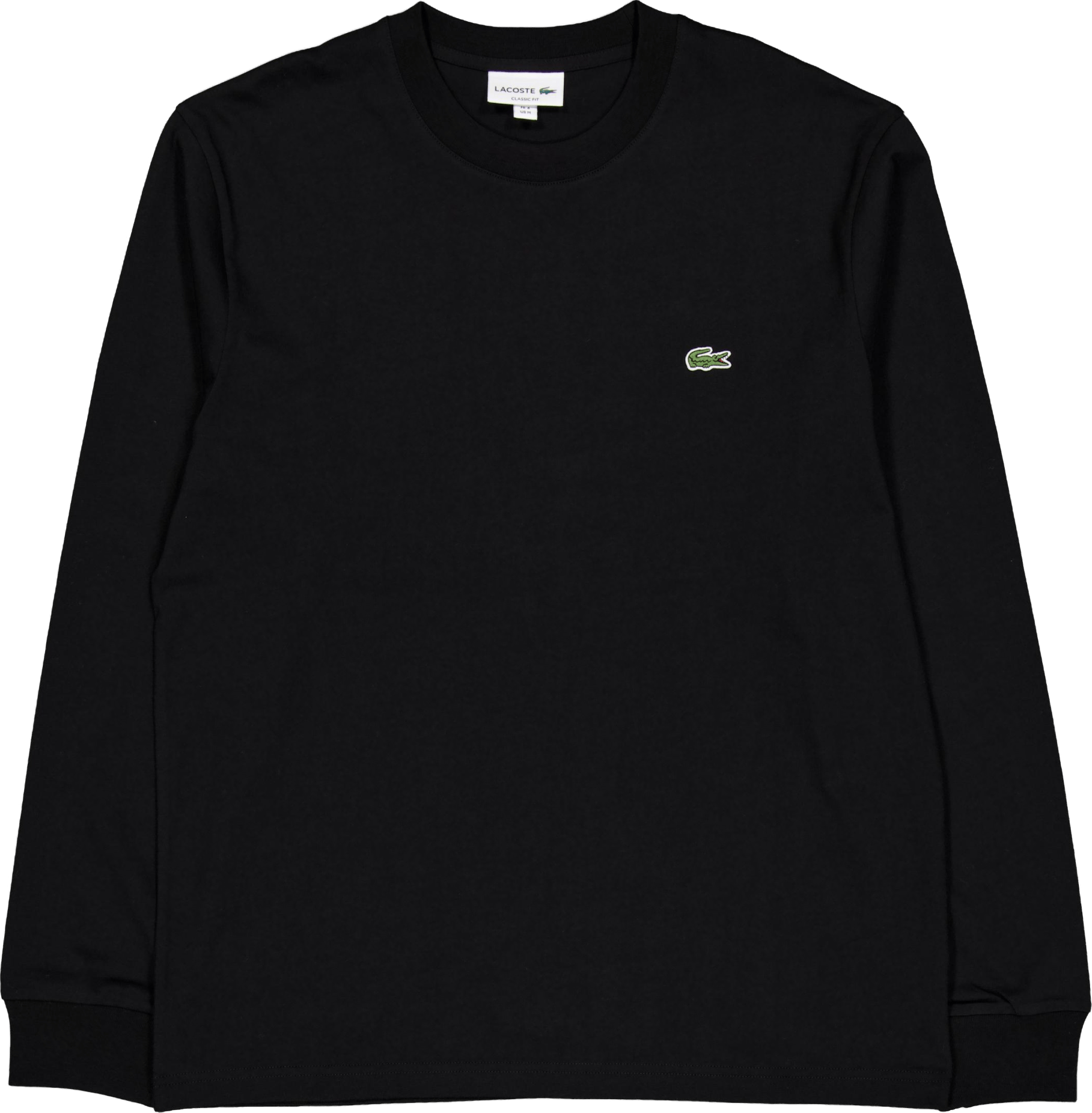 Long Sleeved Cotton T-shirt Black