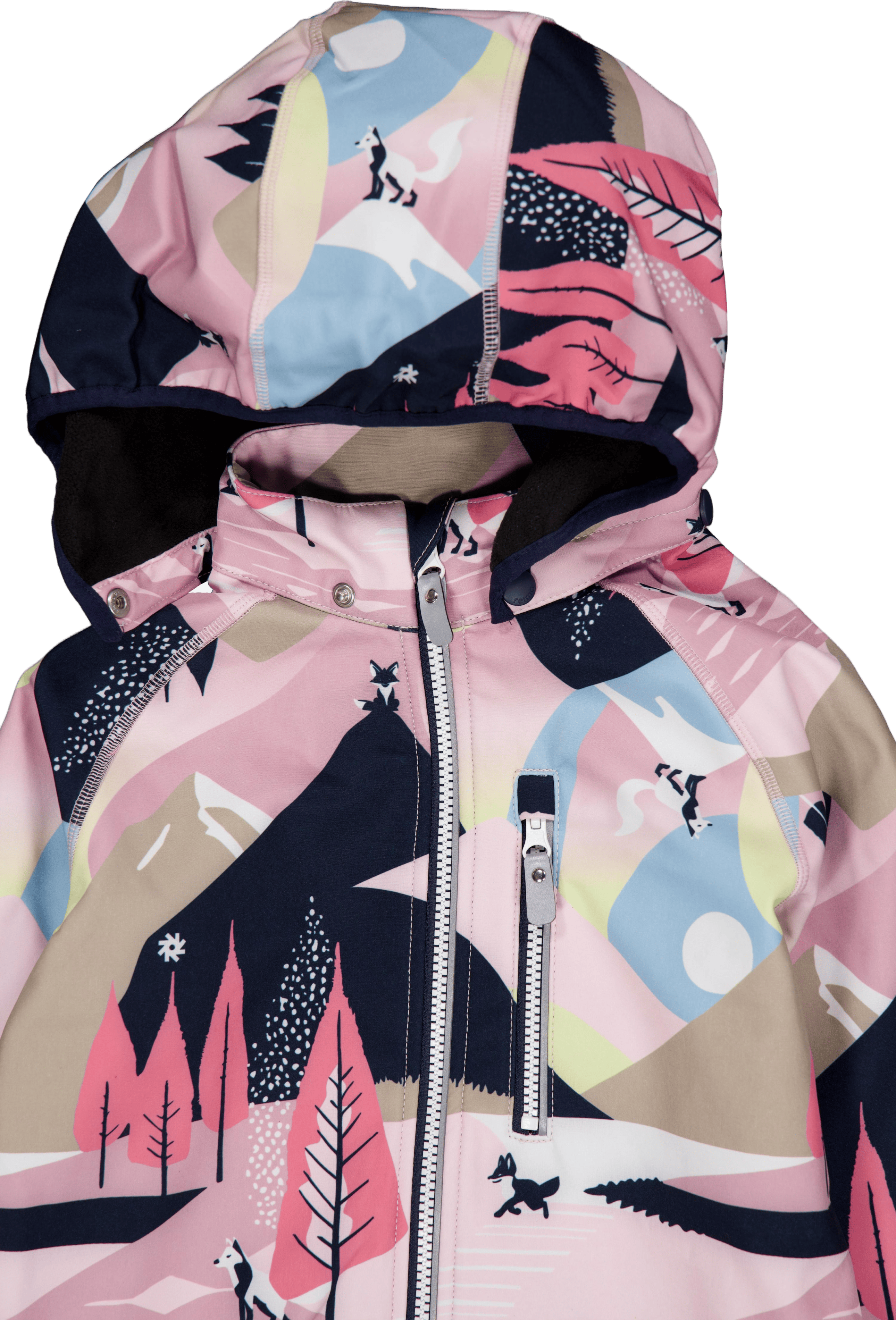 Softshell Jacket Vantti Grey Pink - Bild 3