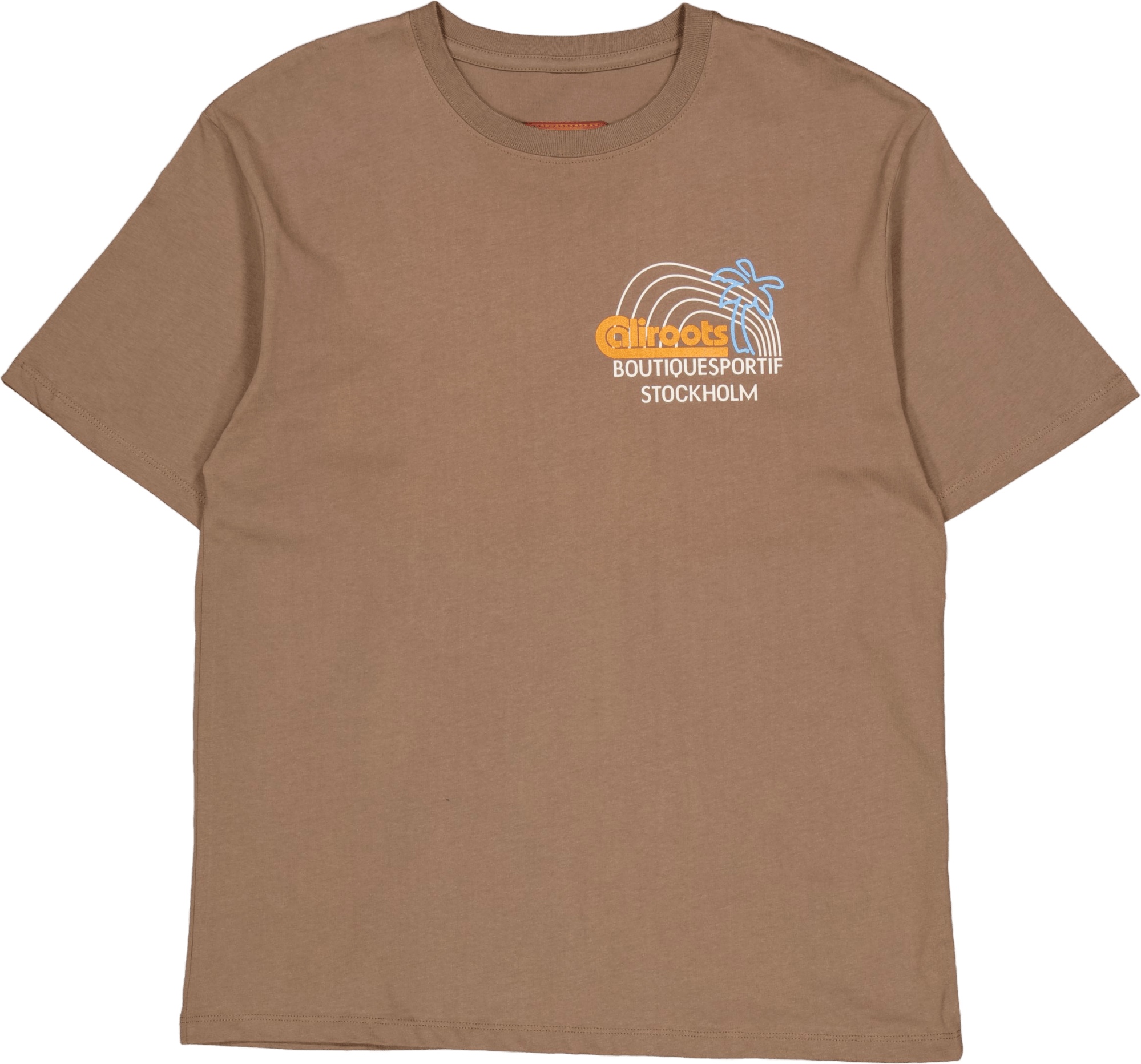 X Caliroots Palm Combo T-shirt Brown