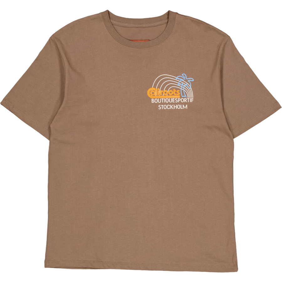 X Caliroots Palm Combo T-shirt Brown