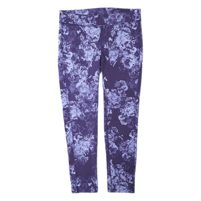 Essential Printed Tights Purple/Black, Female, Apparels, Leggings, Workout, Purple/Black, 44