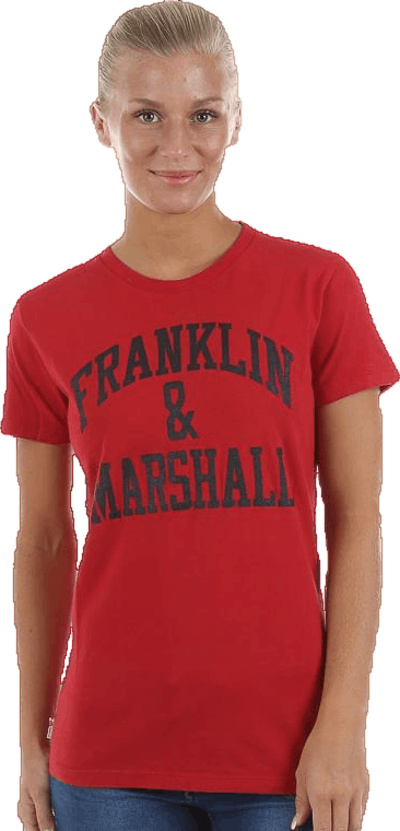 Classic Tee Red, Female, Klær, T skjorte, Rød, M