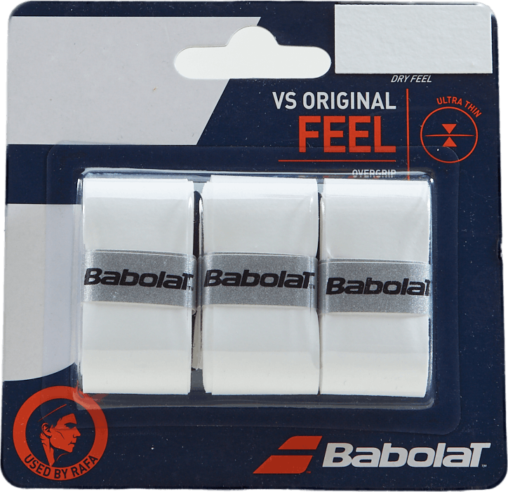 VS Grip Orginal 3-Pack white, Unisex, Vybavenie, rakety, Padel, Biely, ONESIZE