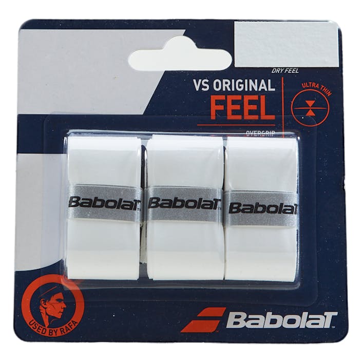VS Grip Orginal 3-Pack white, Unisex, Vybavenie, rakety, Padel, Biely, ONESIZE