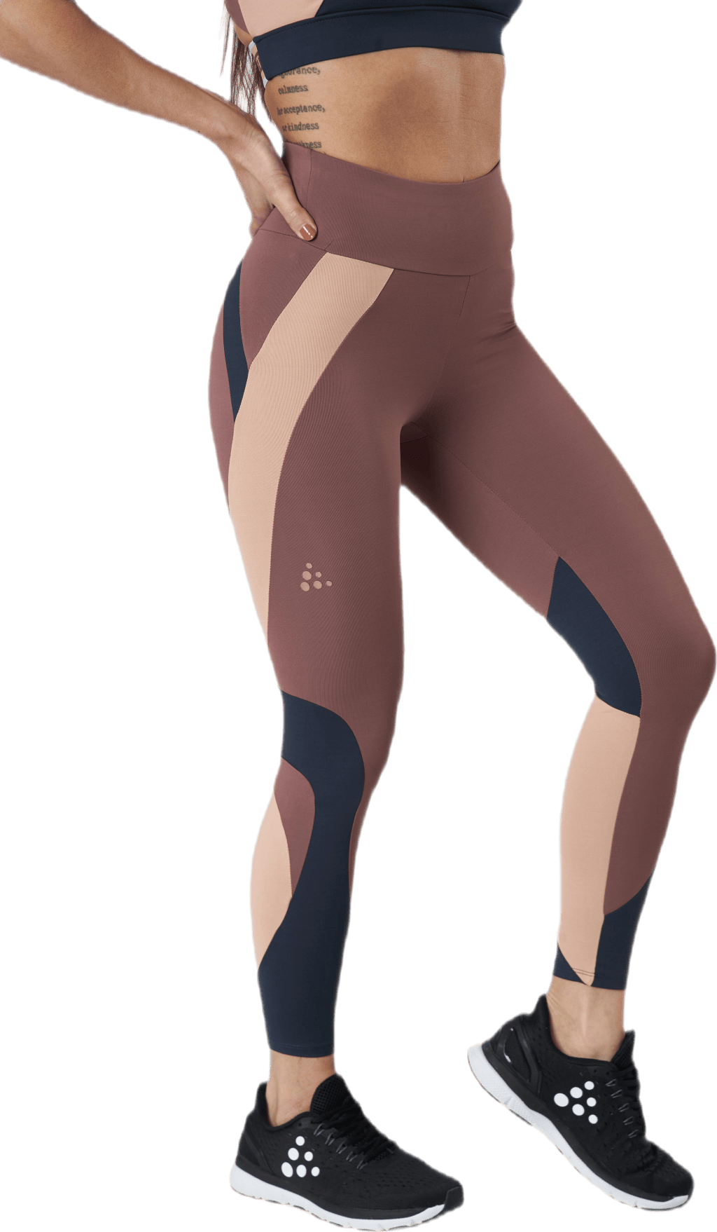 Flow Blocked Tights Purple - Bild 2