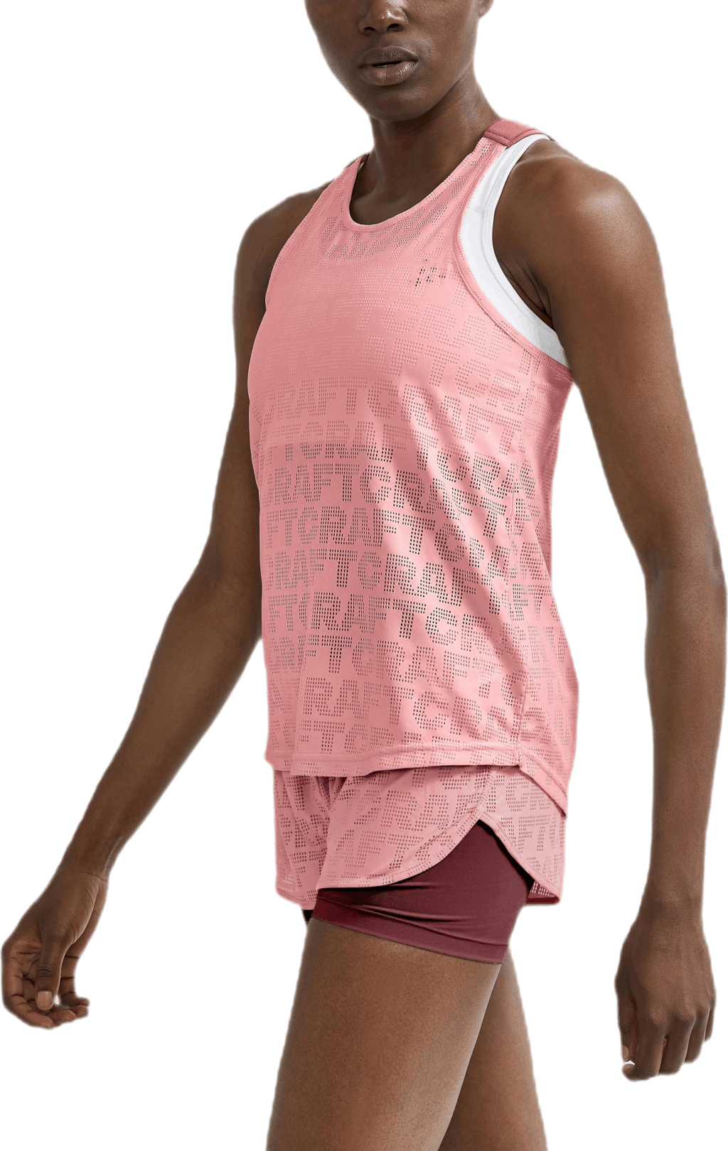 Core Charge Logo Singlet Pink, Female, Apparels, Tops, Workout, Pink, XS