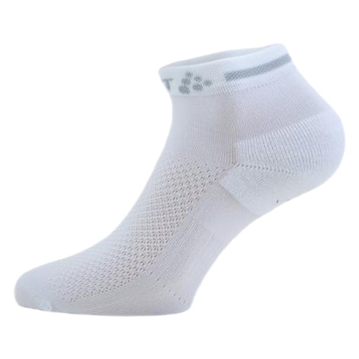 Core Dry Mid Sock 3-Pack White, Unisex, Odzież, Skarpety, Trening, Biały, 40-42