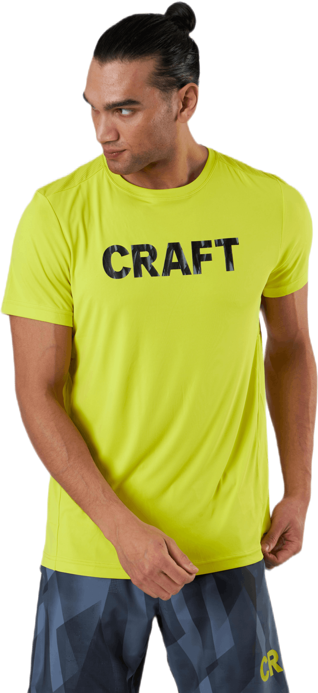 Core Charge SS Tee Yellow, Male, Tøj, T-shirt, Træning, Gul, S